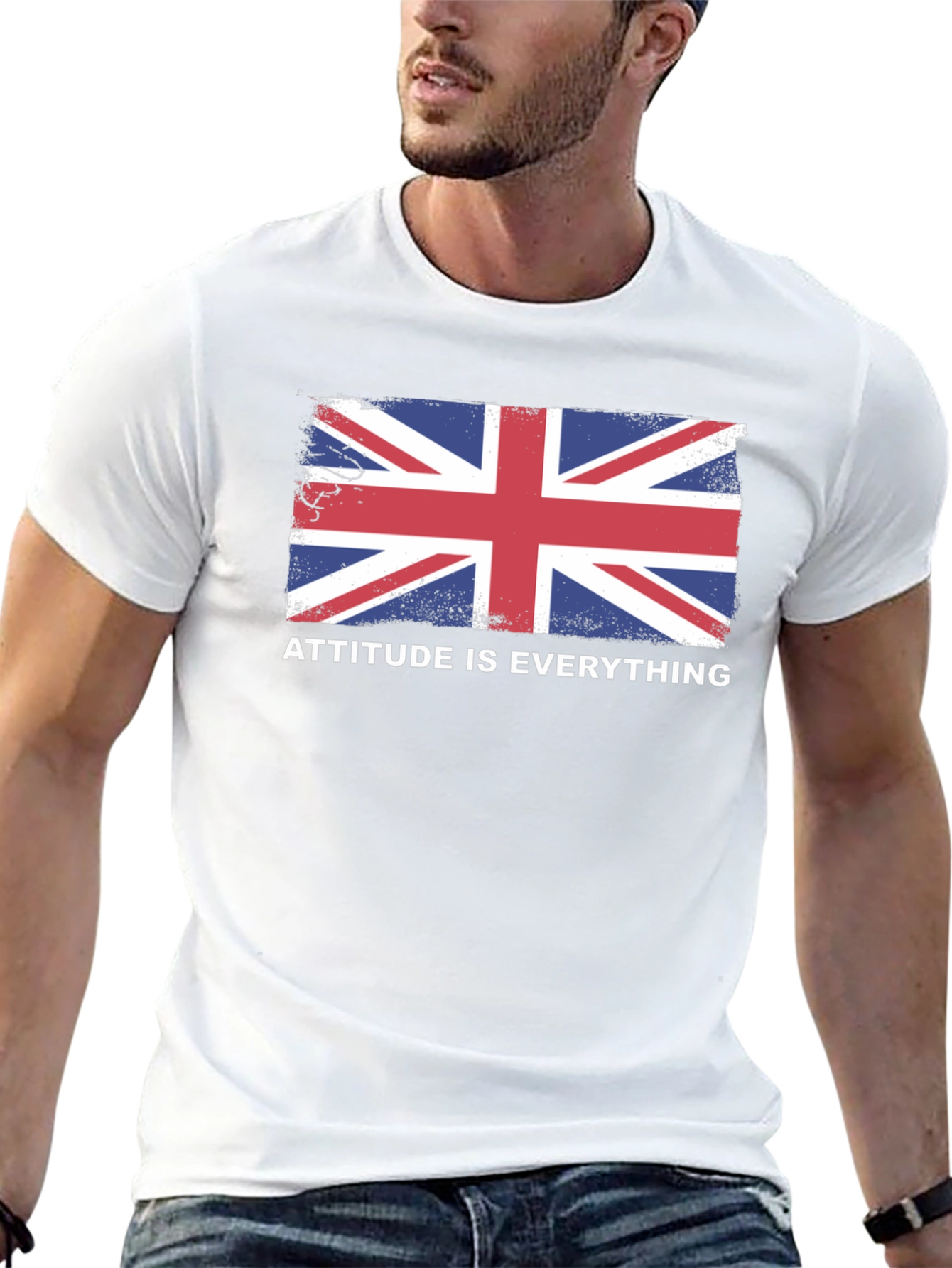 Attitude Is Everything Union Jack Graphic Tee