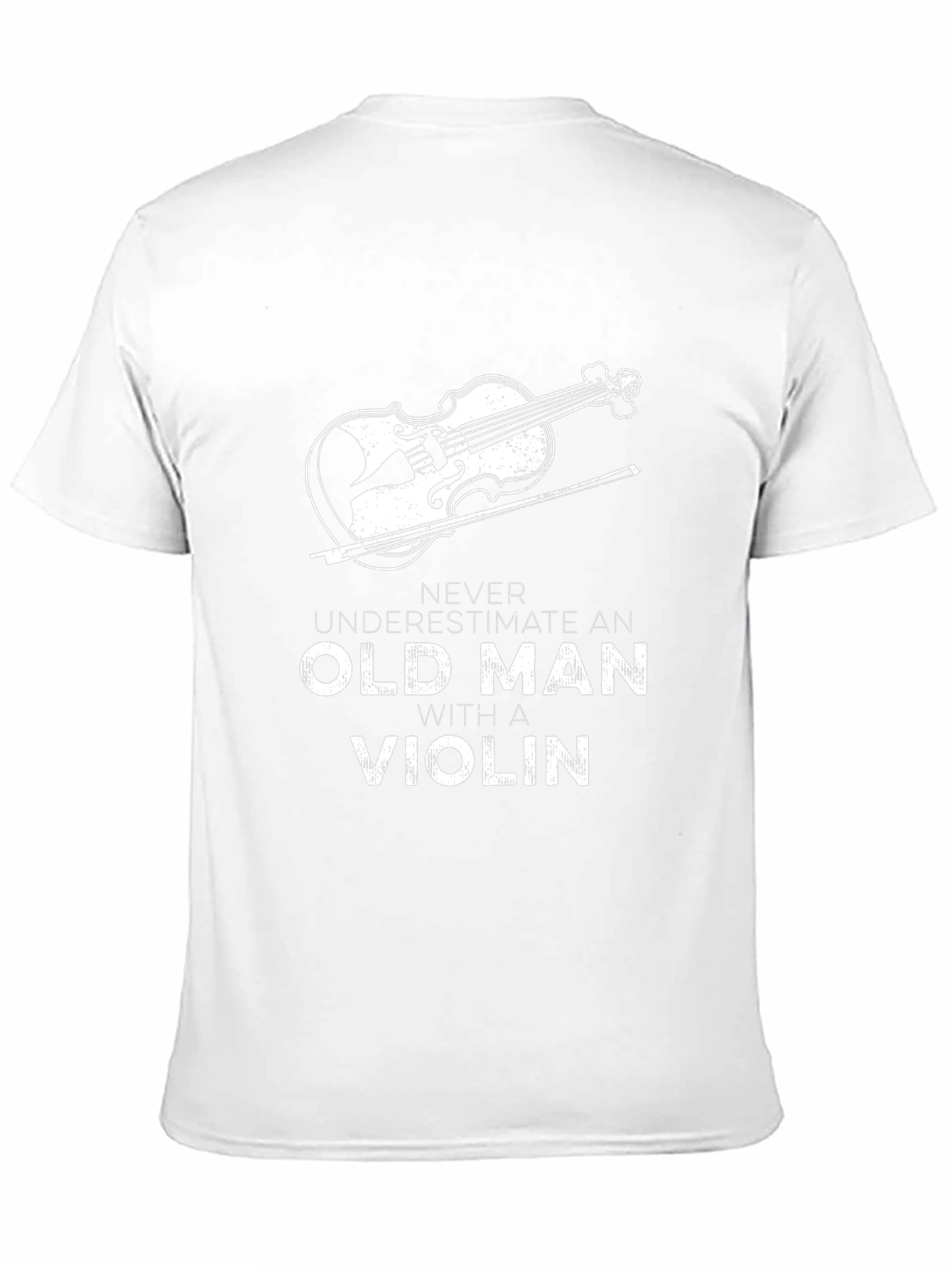 Violin Old Man Graphic T-Shirt