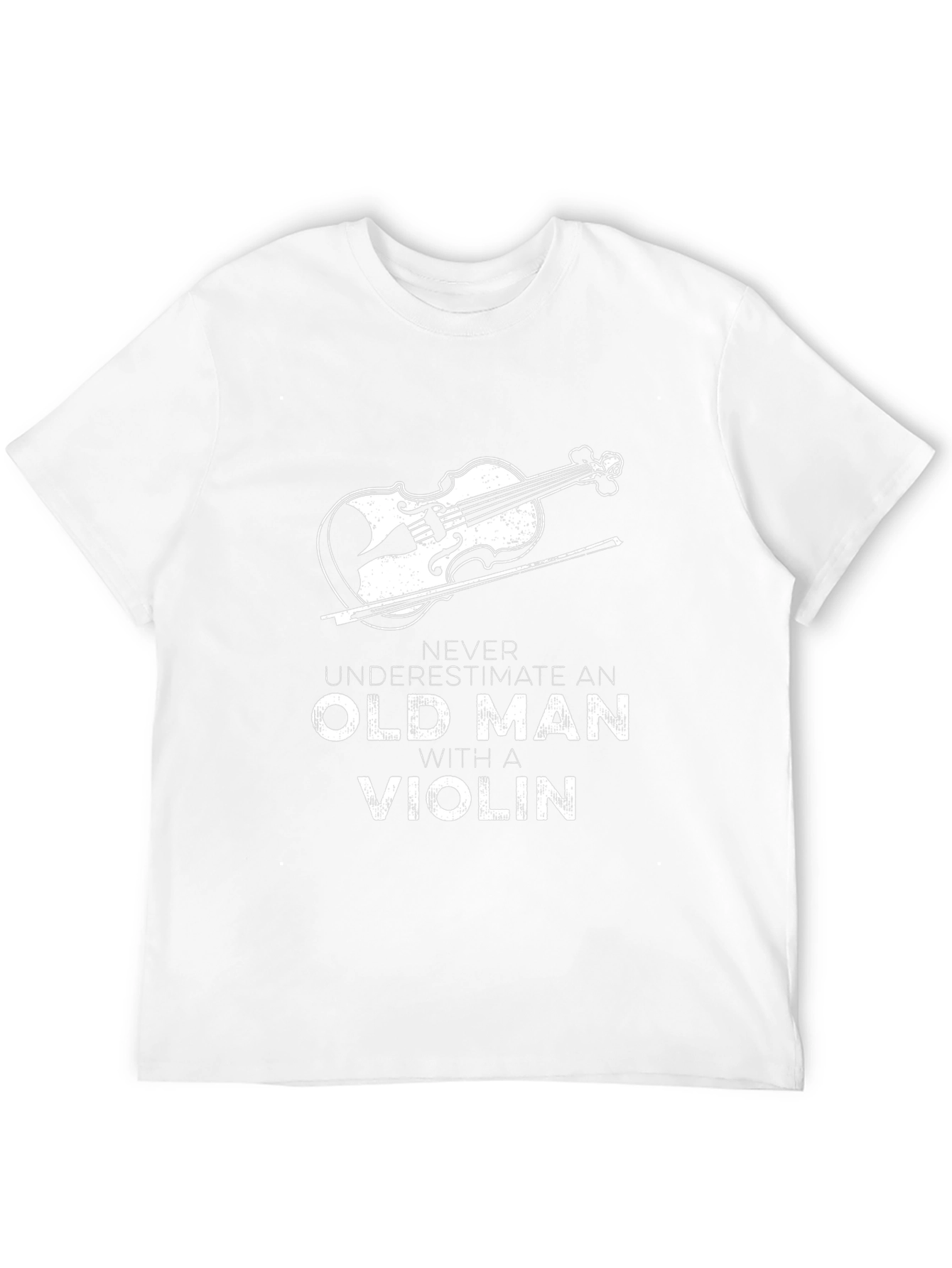 Violin Old Man Graphic T-Shirt