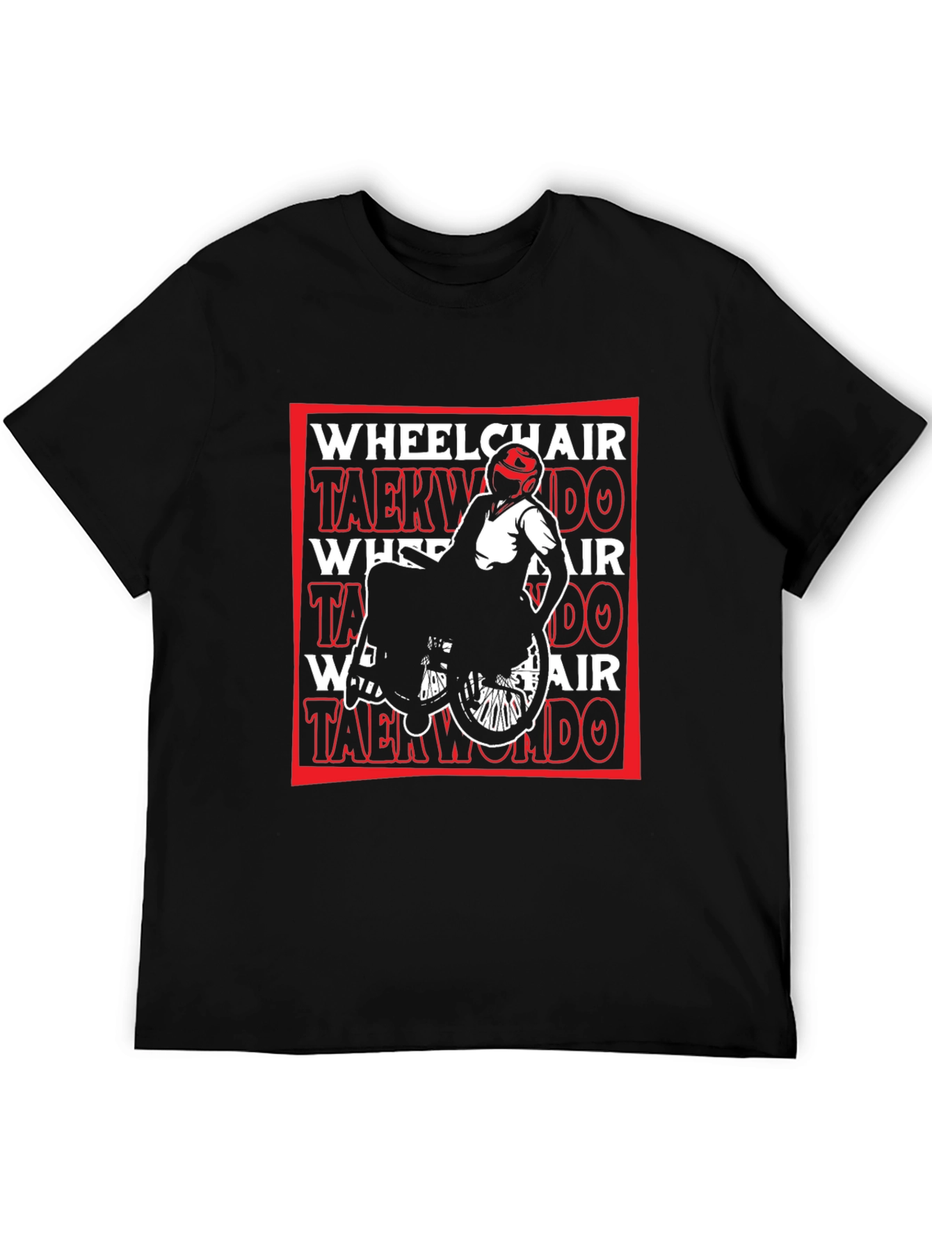 Wheelchair Taekwondo Black T-Shirt