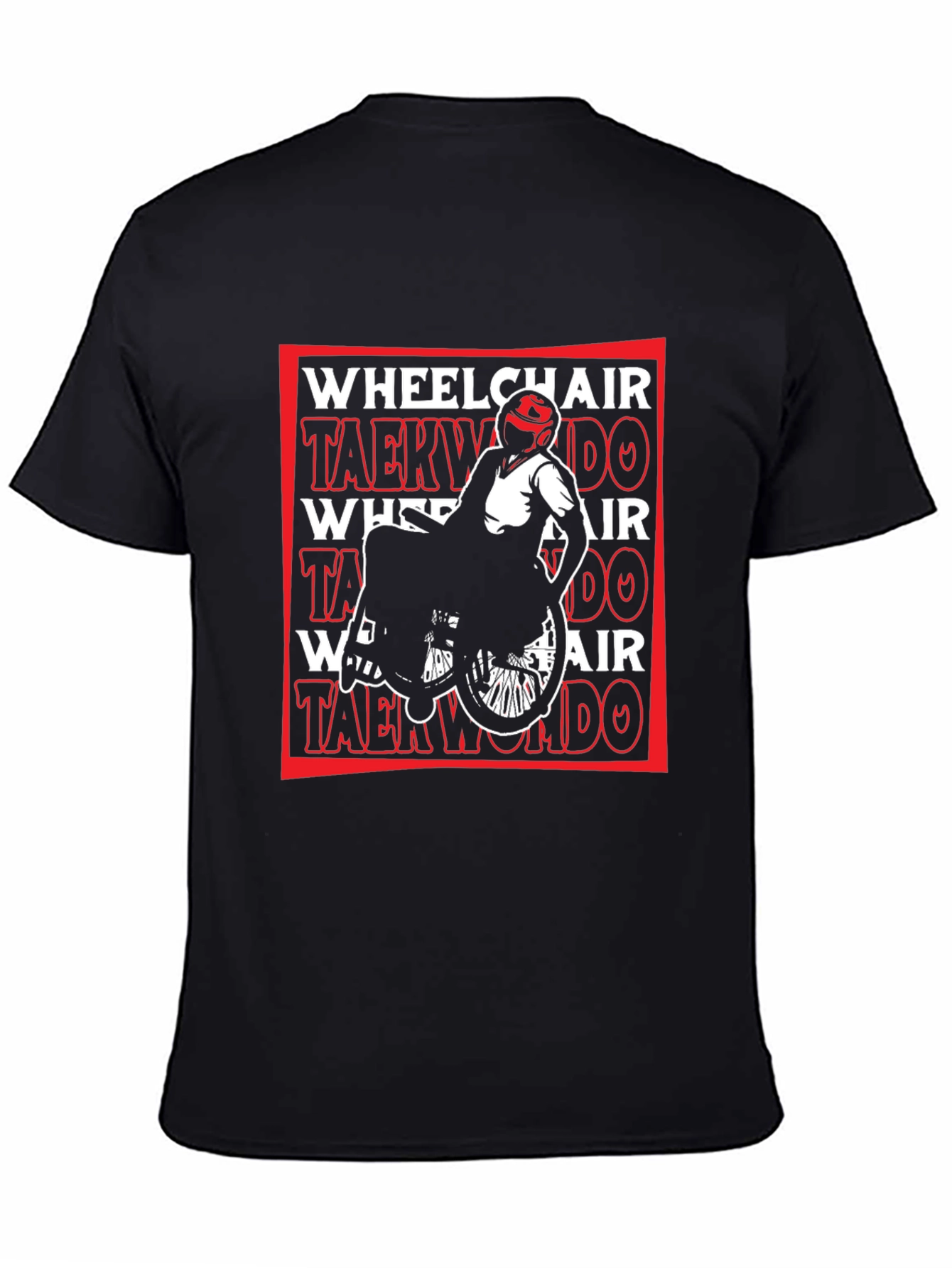 Wheelchair Taekwondo Black T-Shirt