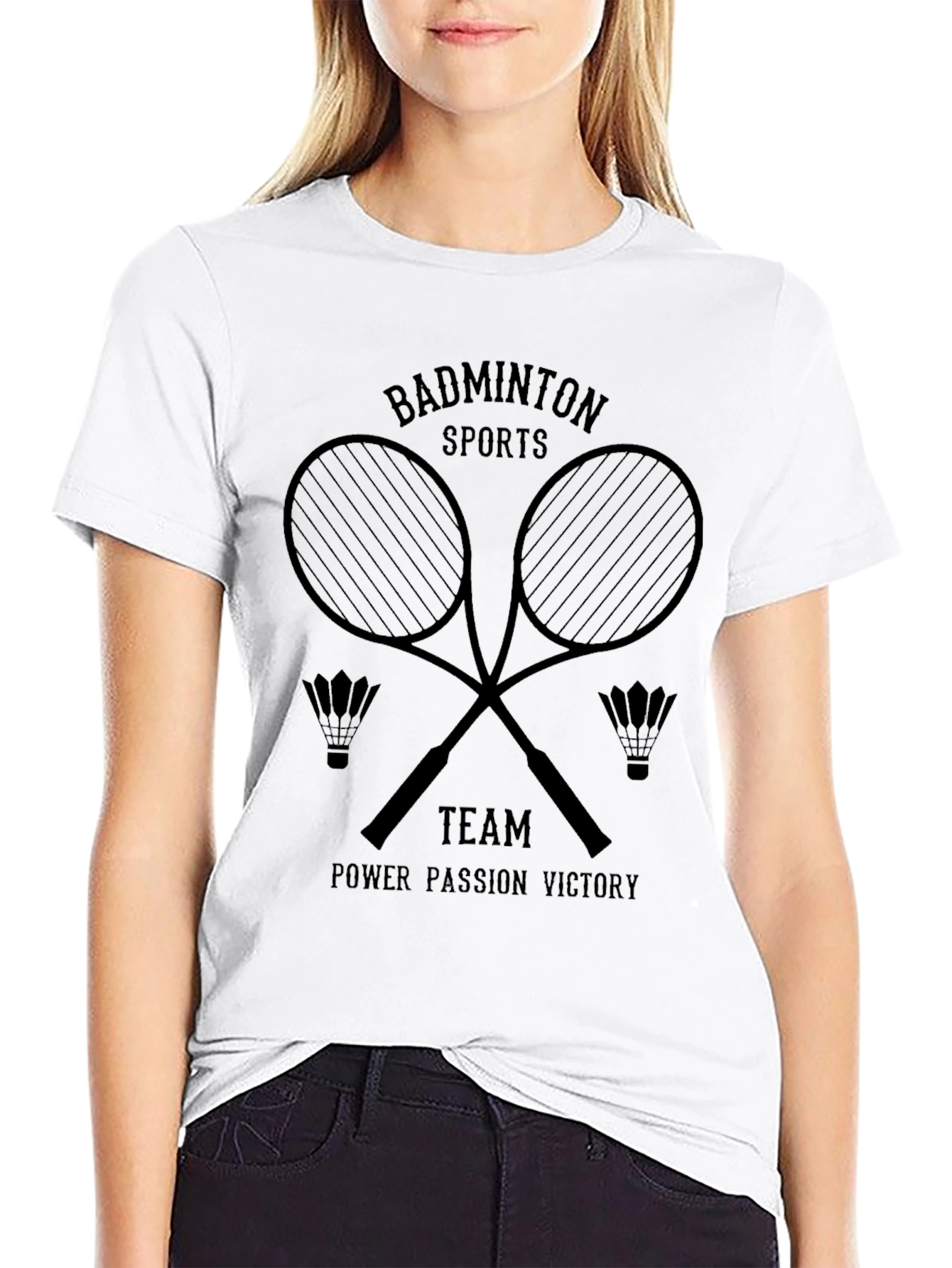 Badminton Sports Team T-Shirt