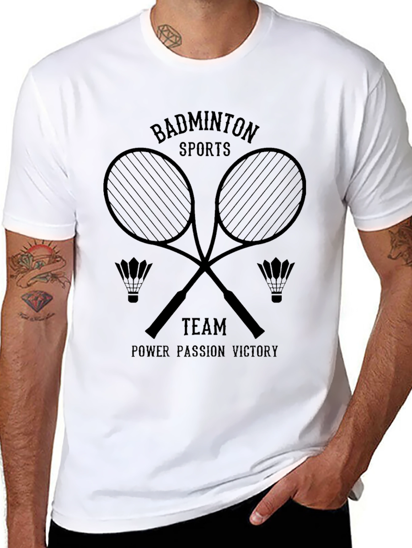Badminton Sports Team T-Shirt