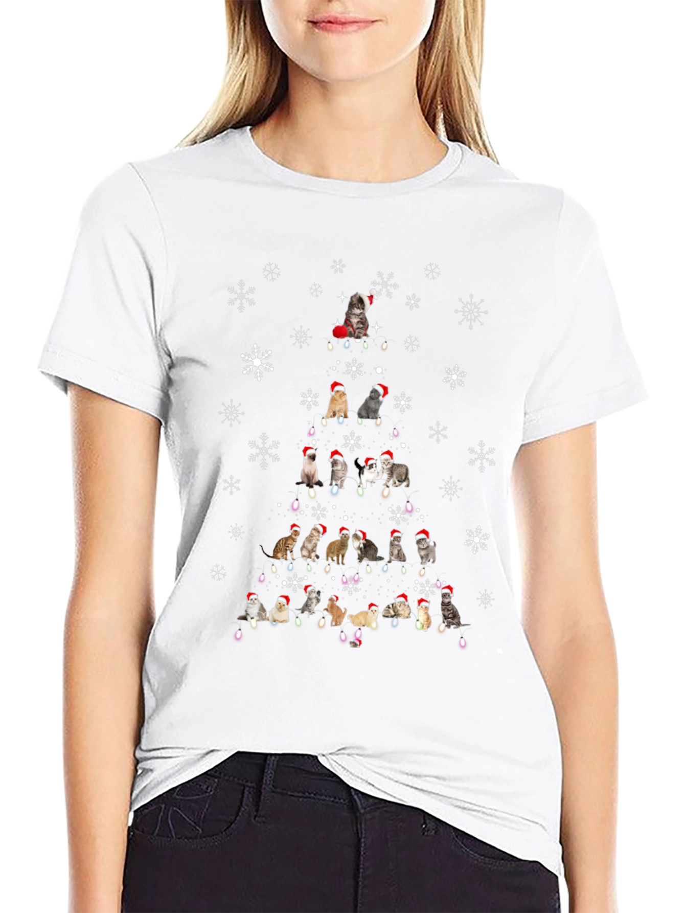 Cat Christmas Tree T-Shirt