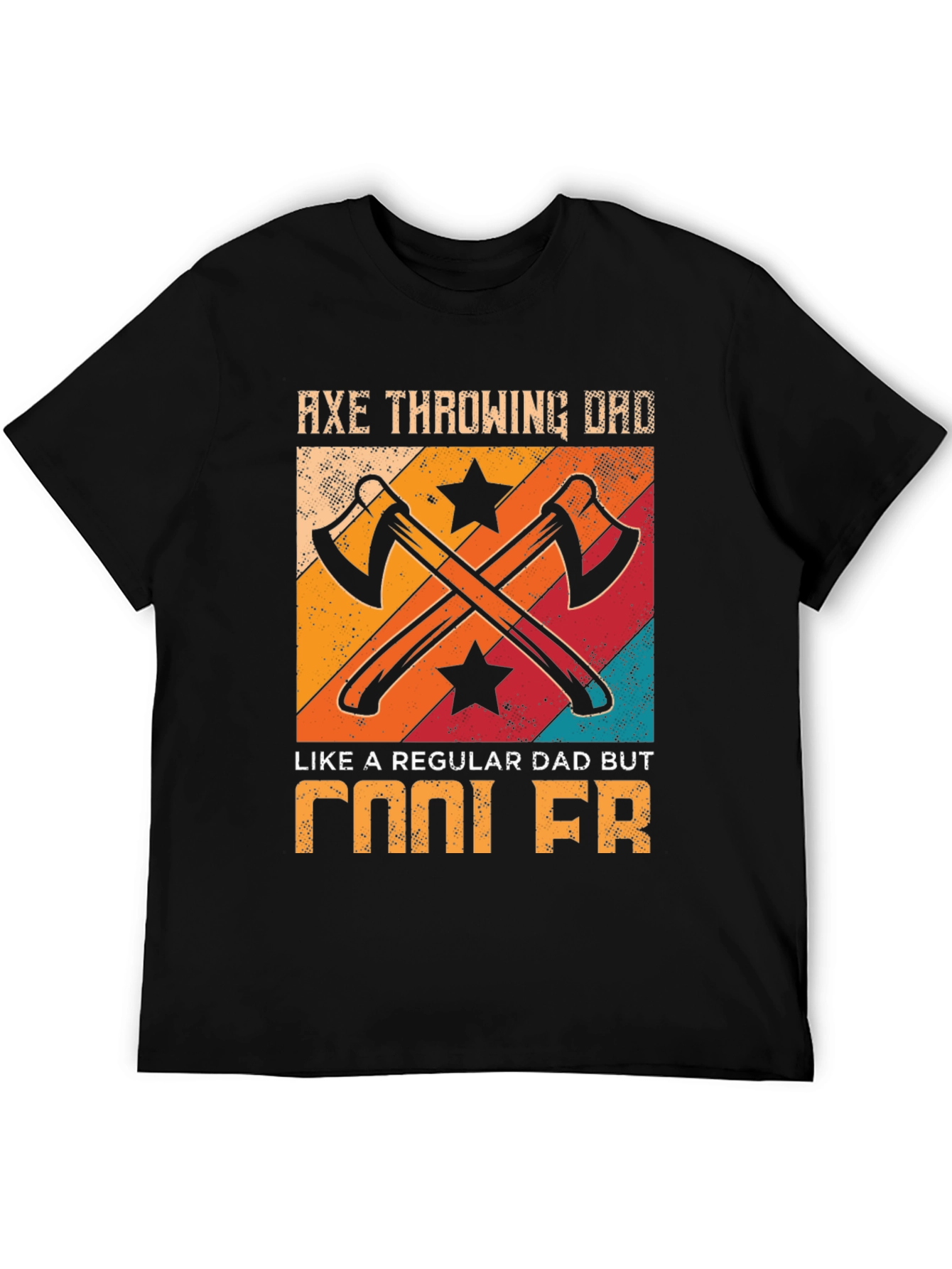 Axe Throwing Dad Cool FR Graphic T-Shirt