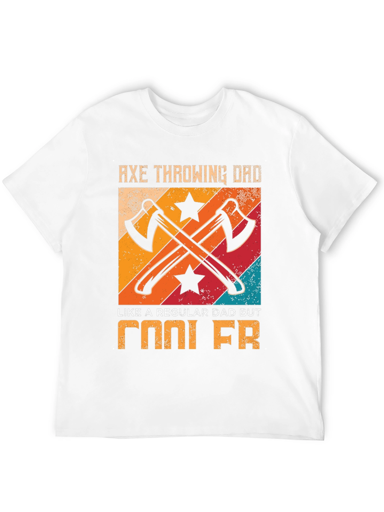 Axe Throwing Dad Cool FR Graphic T-Shirt