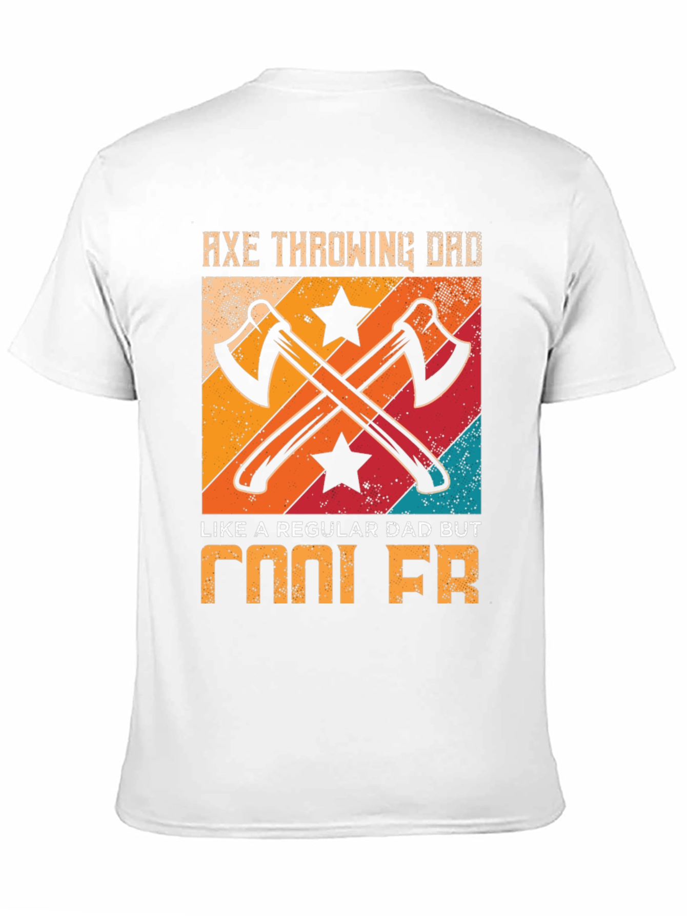 Axe Throwing Dad Cool FR Graphic T-Shirt