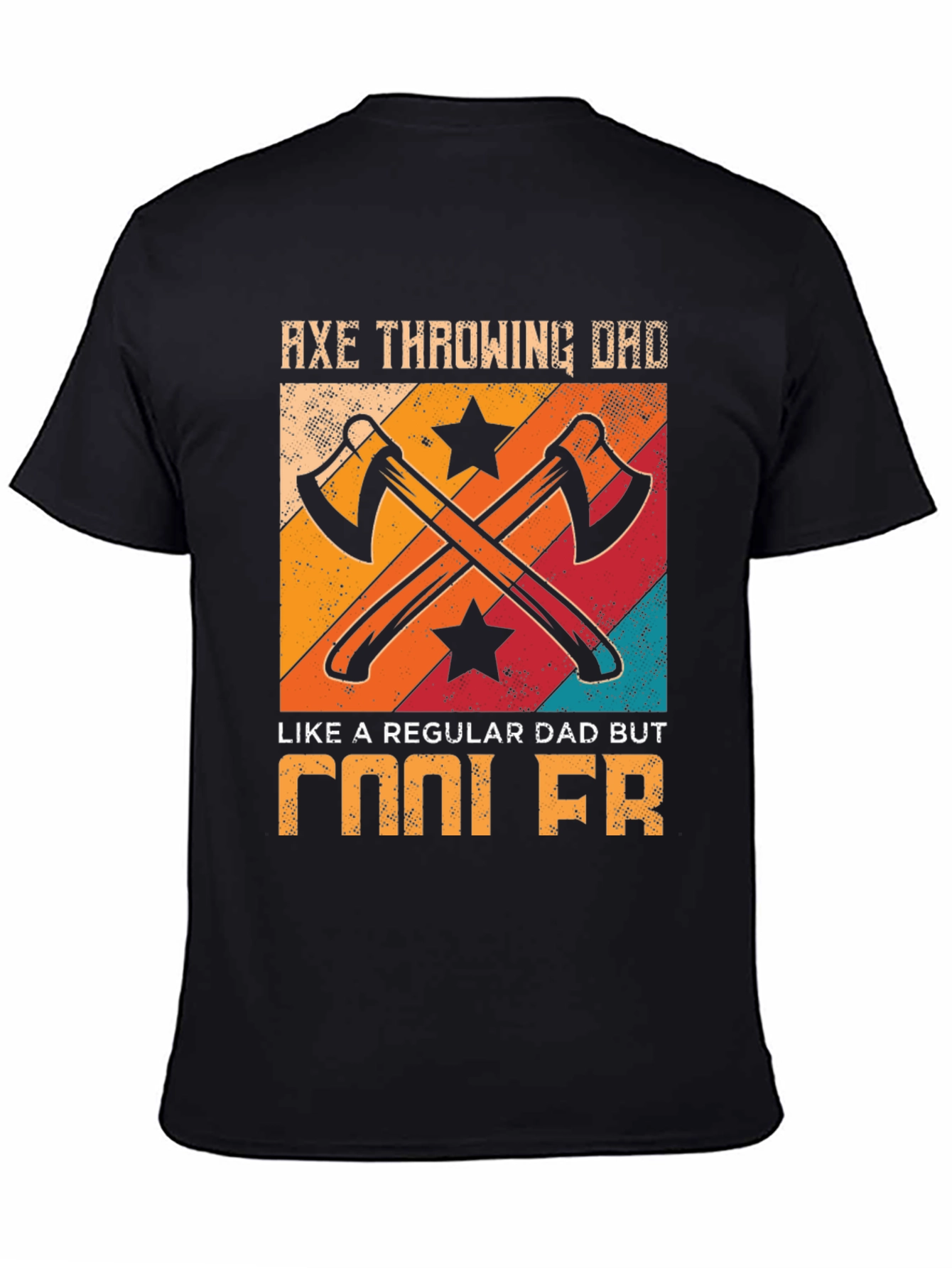 Axe Throwing Dad Cool FR Graphic T-Shirt