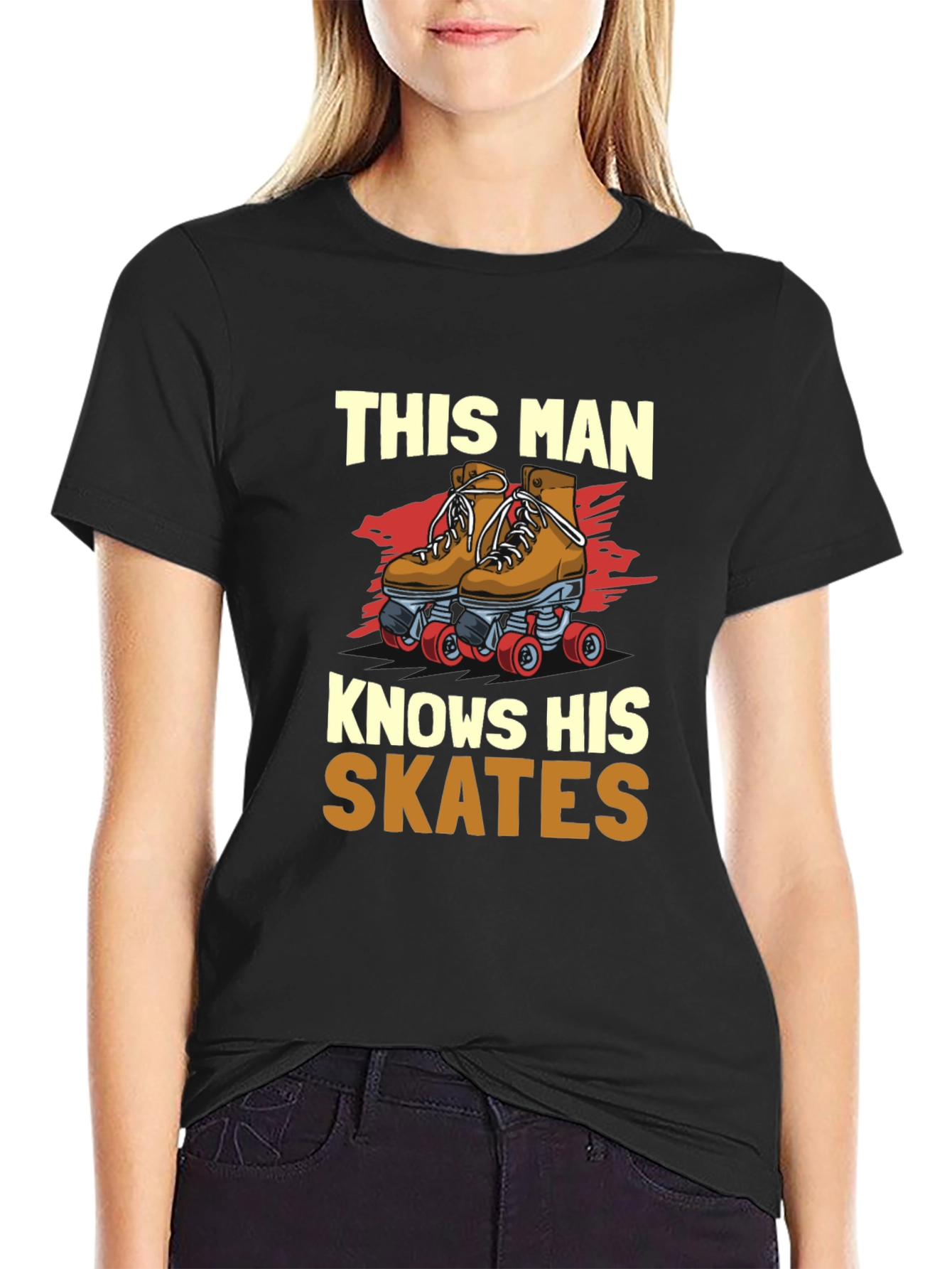 This Man Knows His Skates Graphic T-Shirt