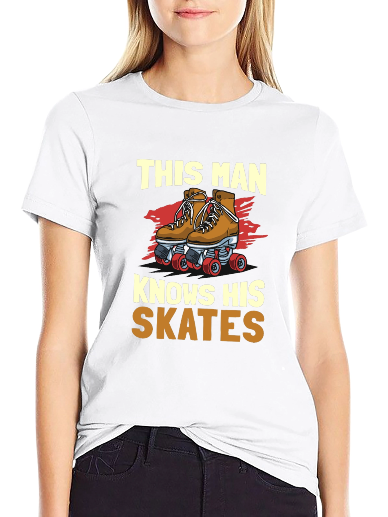 This Man Knows His Skates Graphic T-Shirt