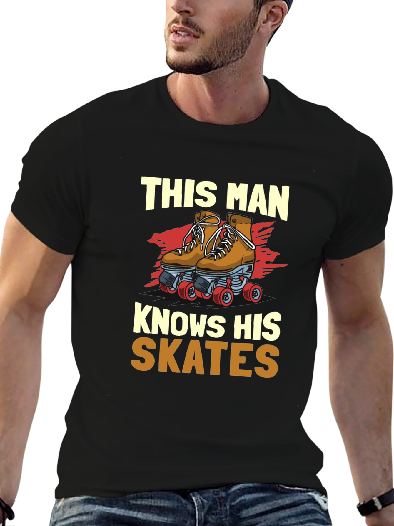 This Man Knows His Skates Graphic T-Shirt
