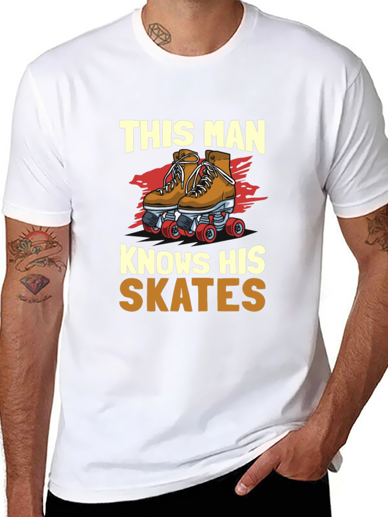 This Man Knows His Skates Graphic T-Shirt