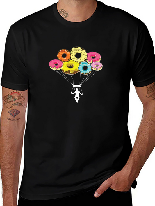 Donut Parachute Graphic T-Shirt