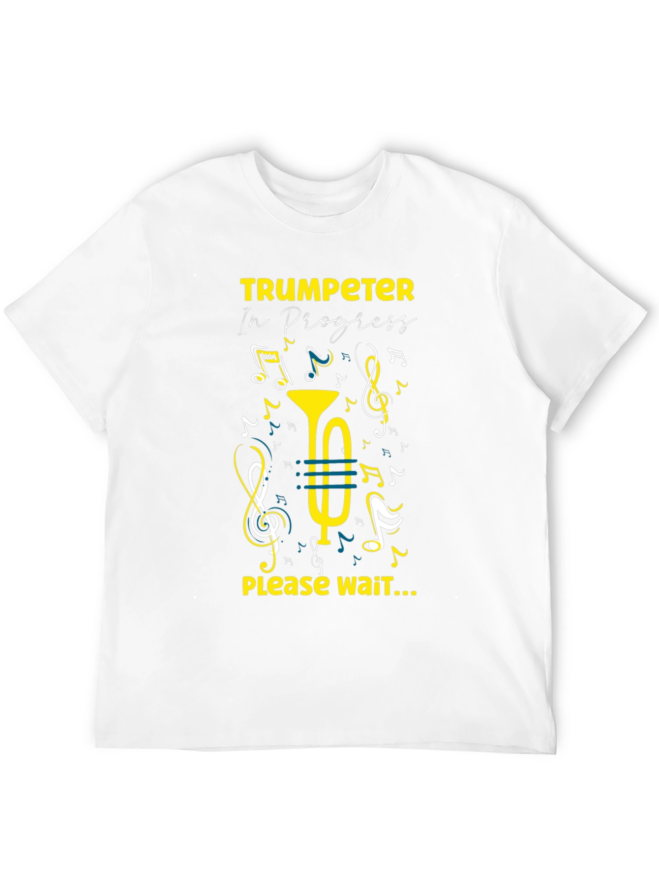 Trumpeter In Progress Graphic T-Shirt - Music Lover Tee