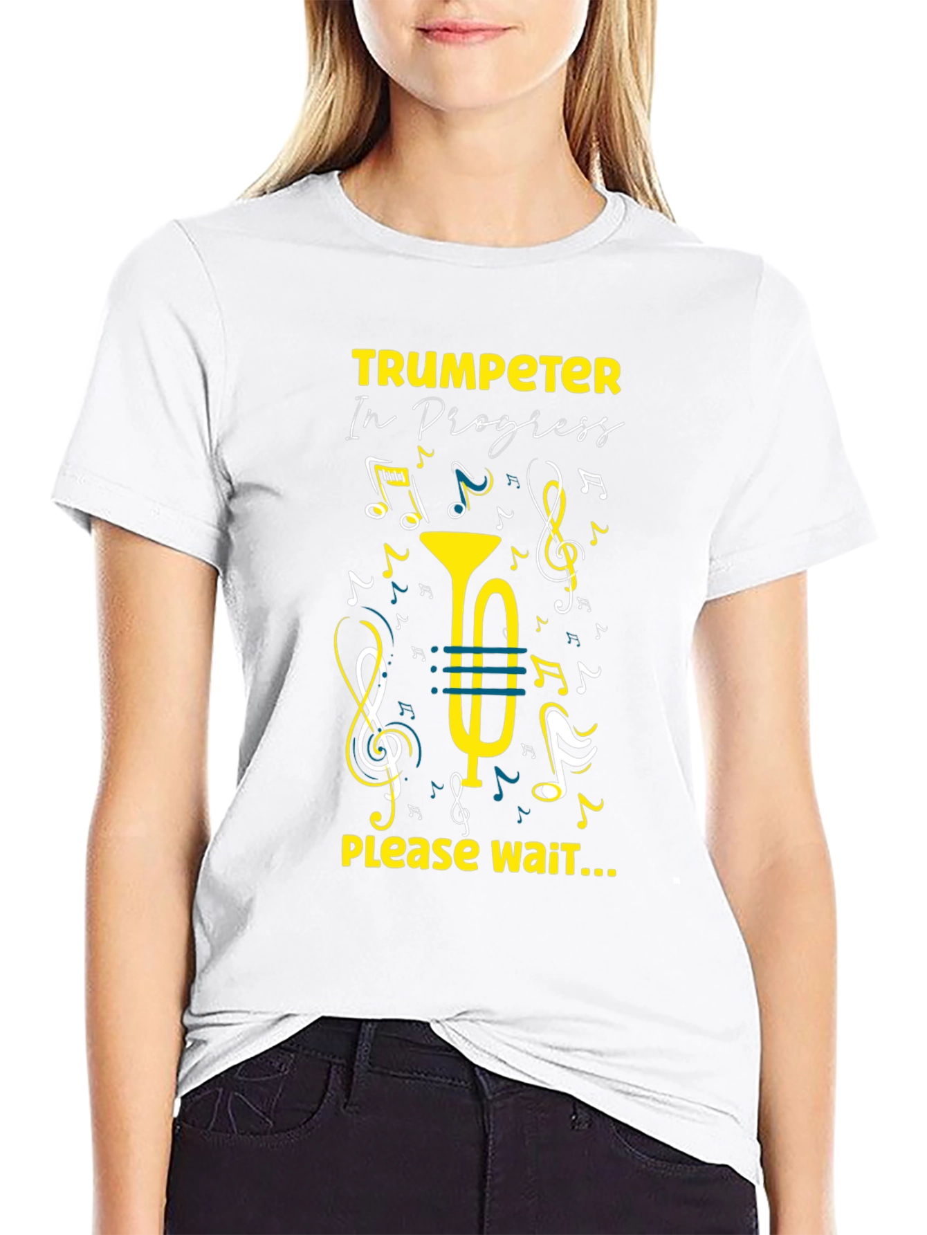 Trumpeter In Progress Graphic T-Shirt - Music Lover Tee