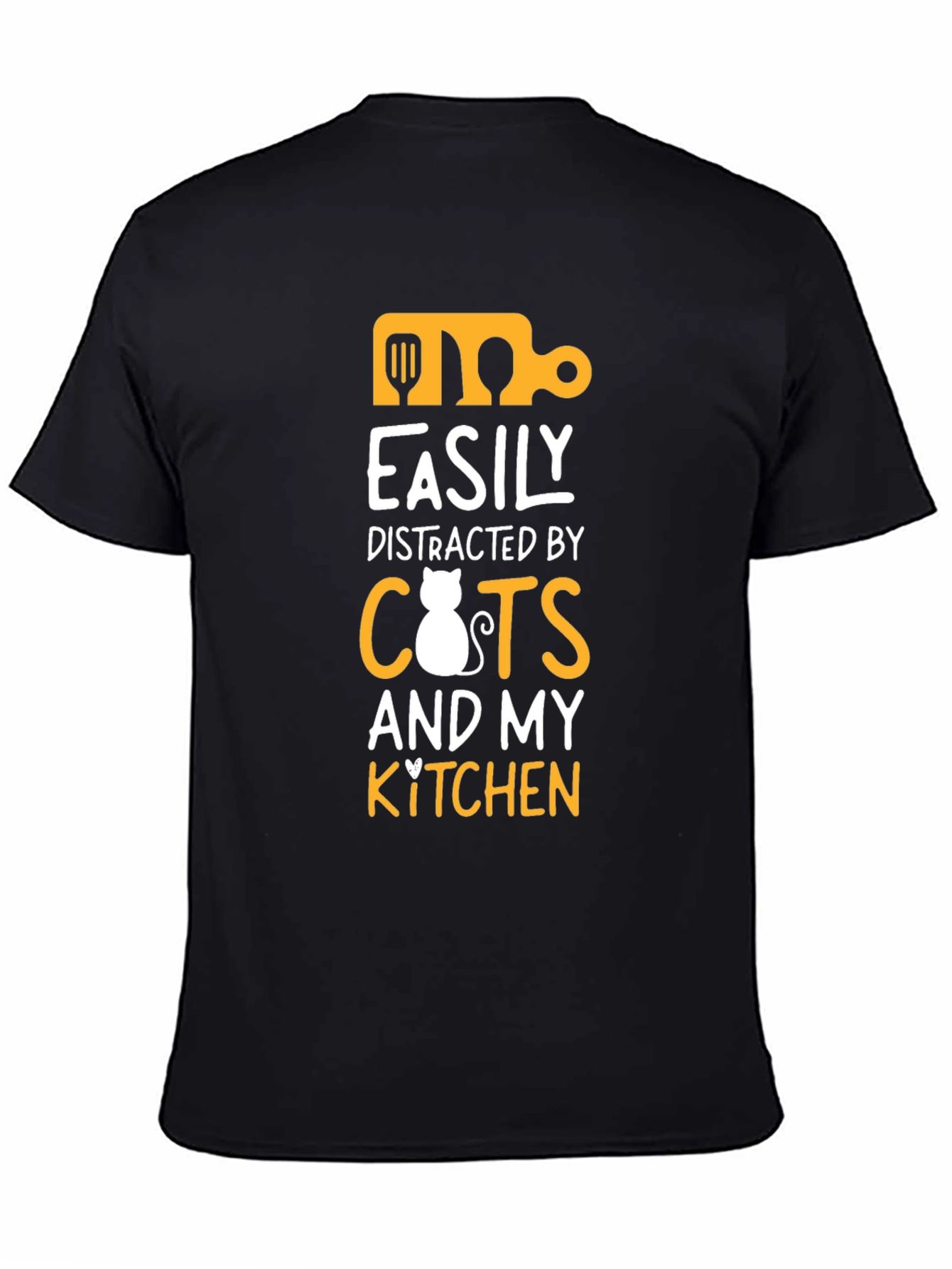 Easily Distracted by Cats and Kitchen T-Shirt