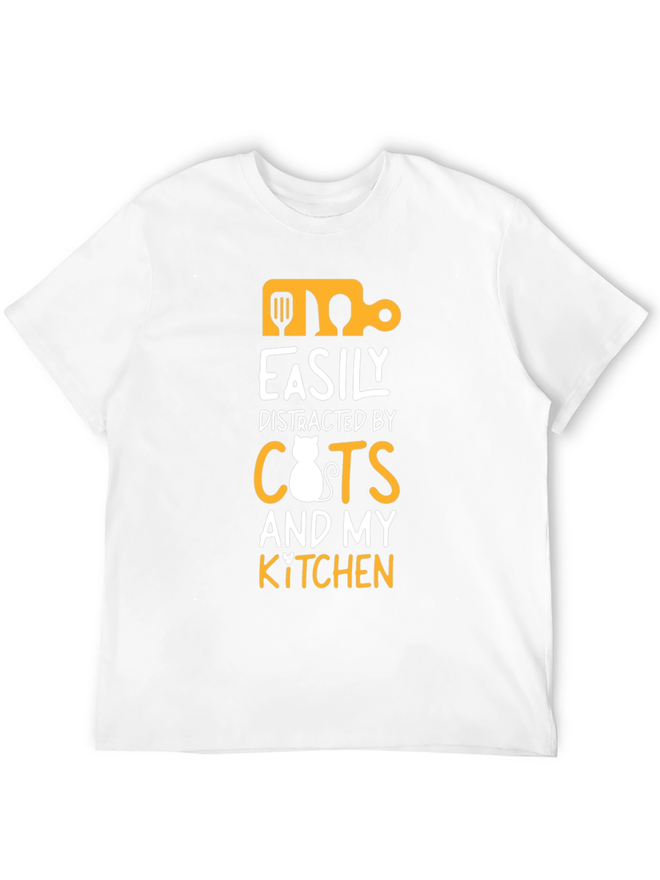Easily Distracted by Cats and Kitchen T-Shirt