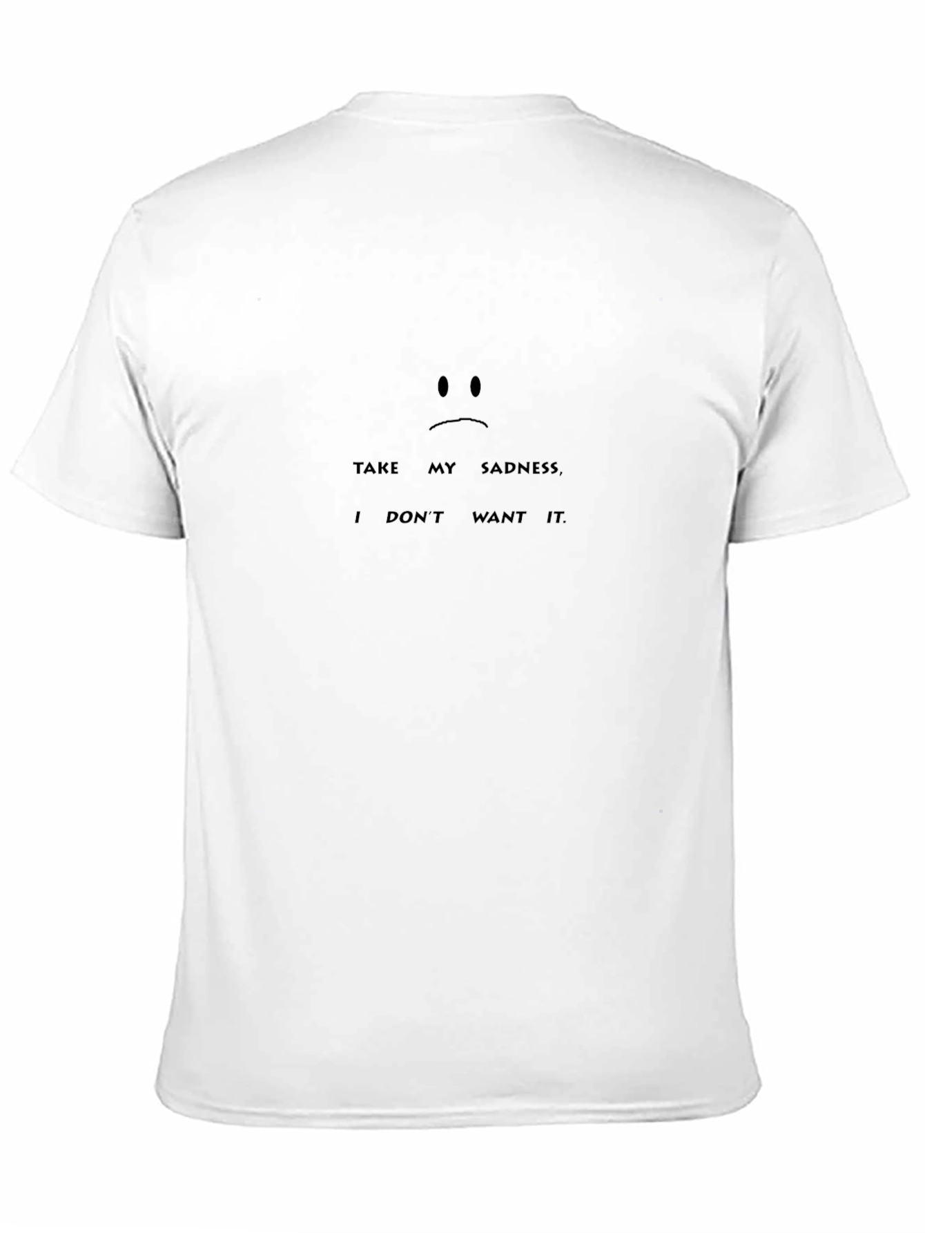 Sadness Tee - Soft Black Cotton T-Shirt