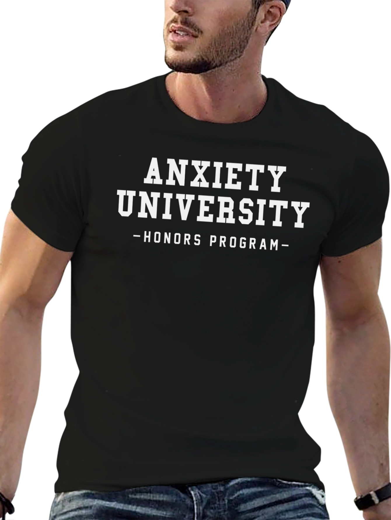 Anxiety University Honors Program Black T-Shirt