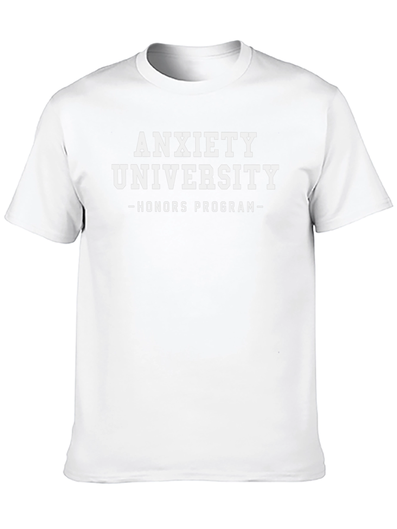 Anxiety University Honors Program Black T-Shirt