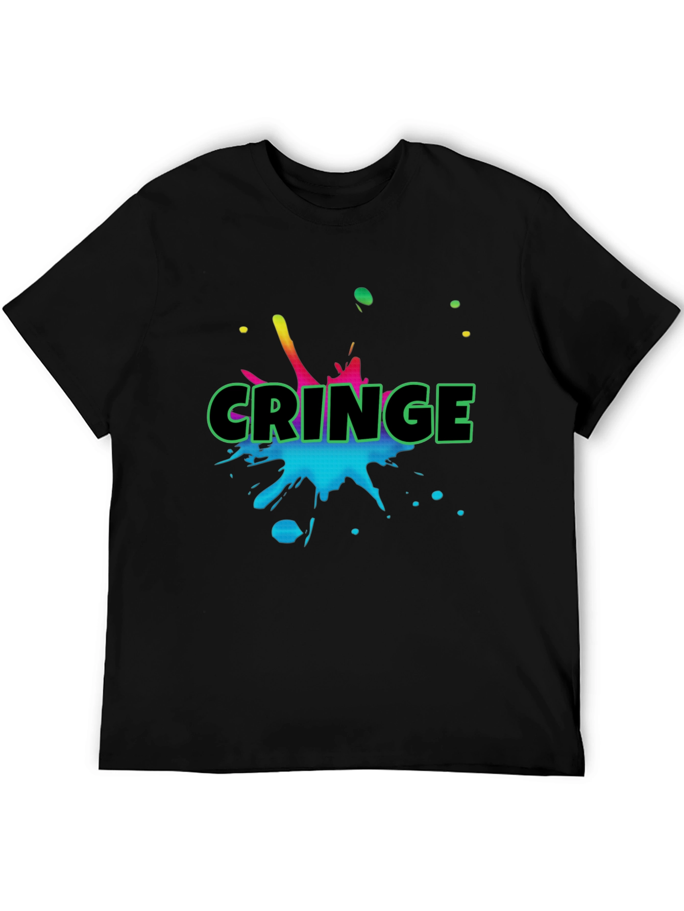 Cringe Graphic Black T-Shirt