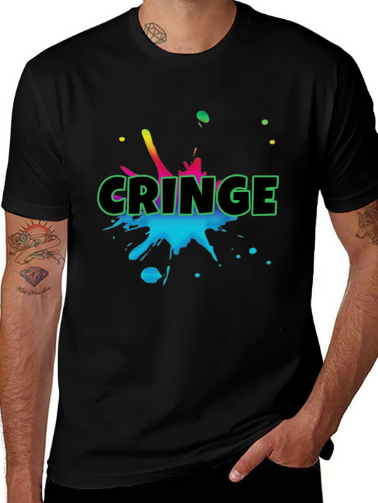 Cringe Graphic Black T-Shirt