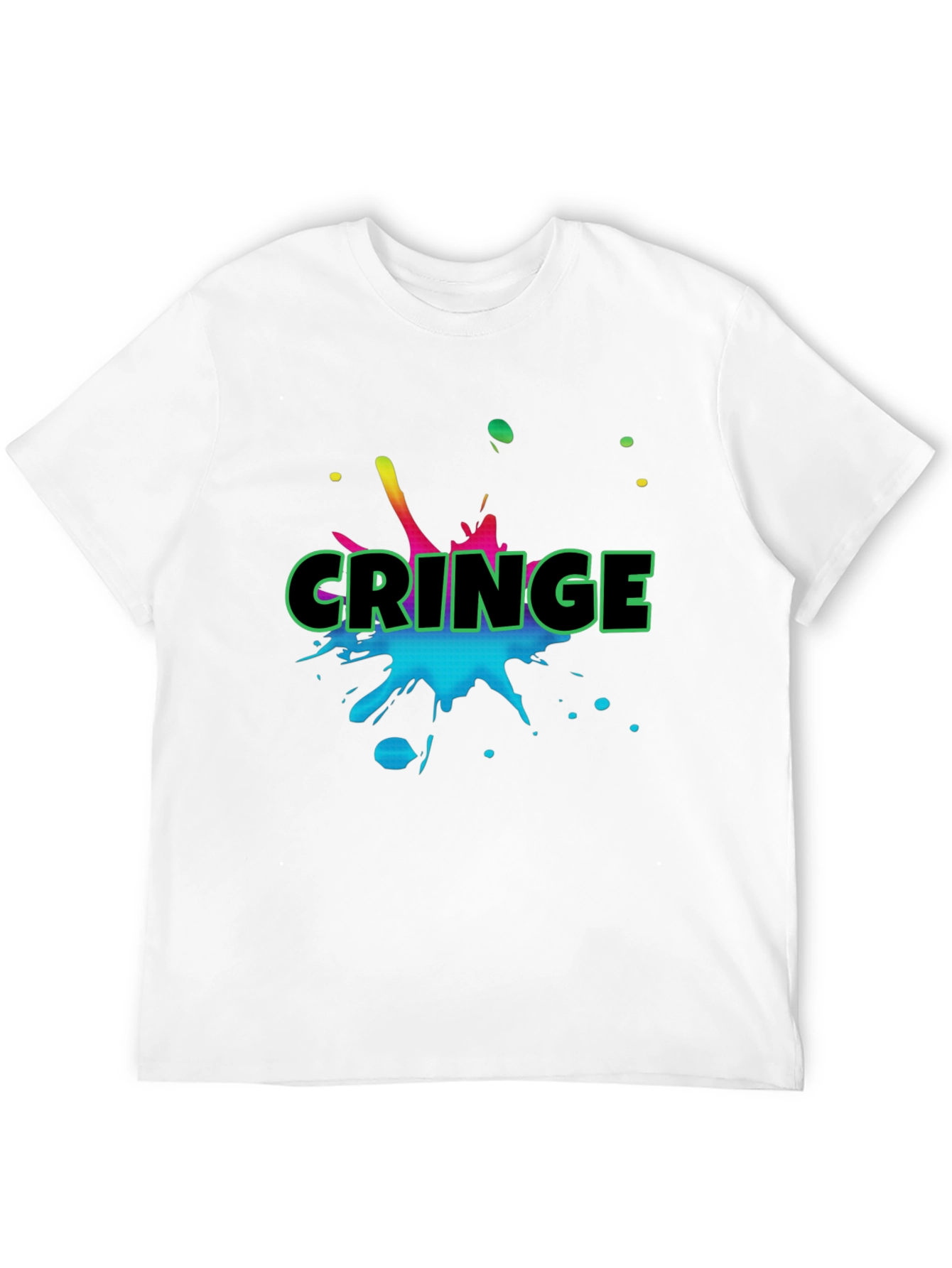 Cringe Graphic Black T-Shirt