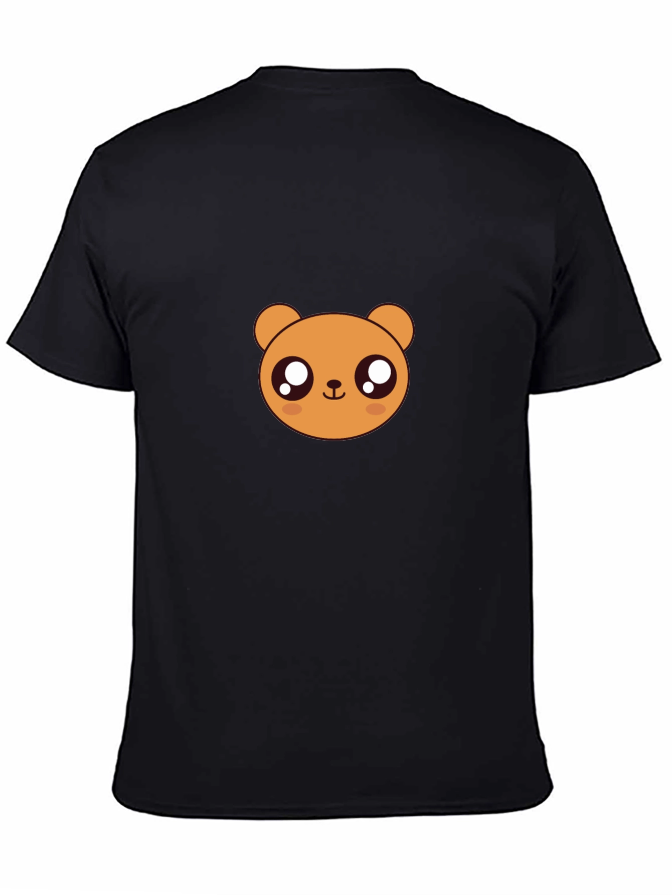 Cute Bear Graphic T-Shirt - Mens Black Tee