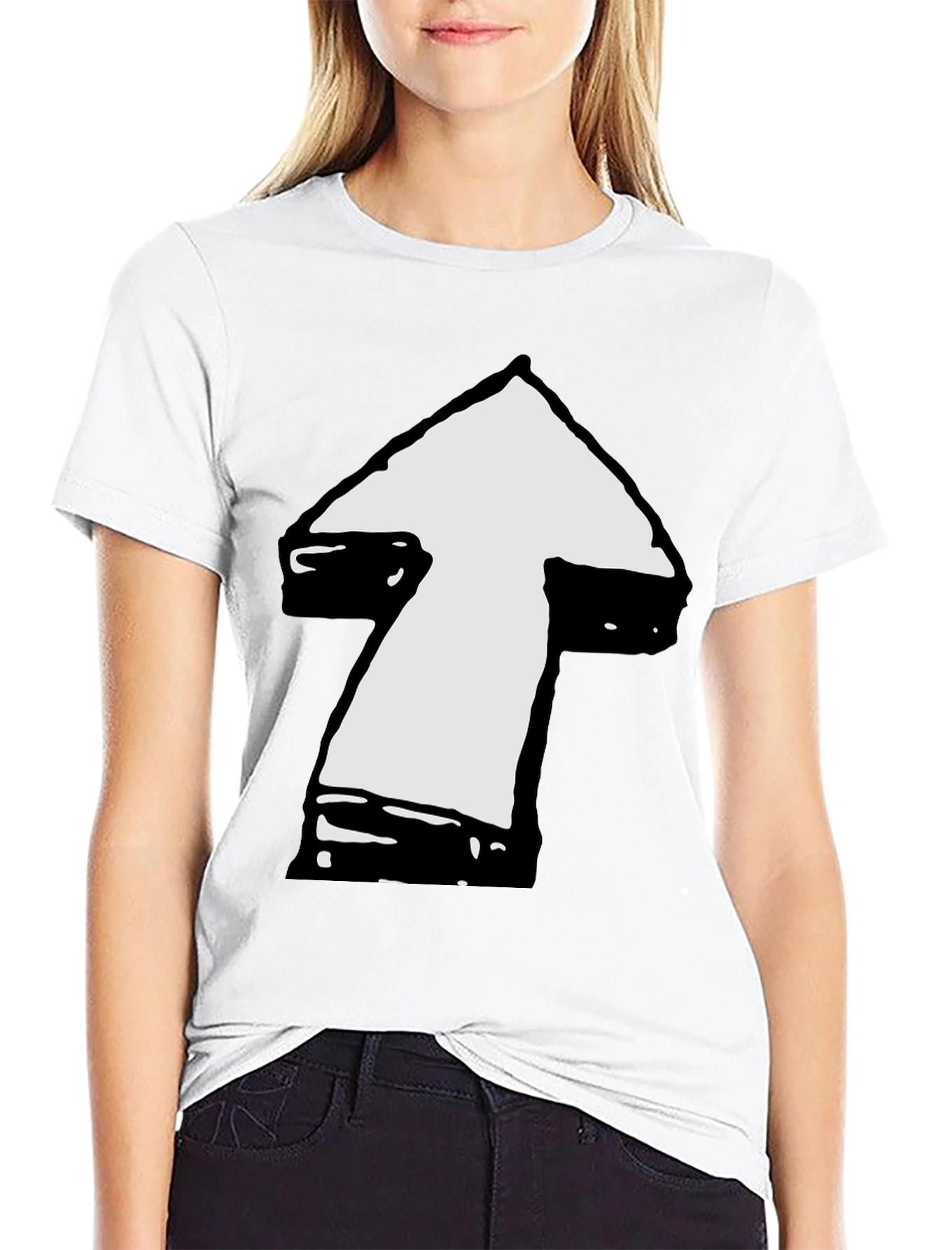 Arrow Graphic Tee - Modern Casual Shirt