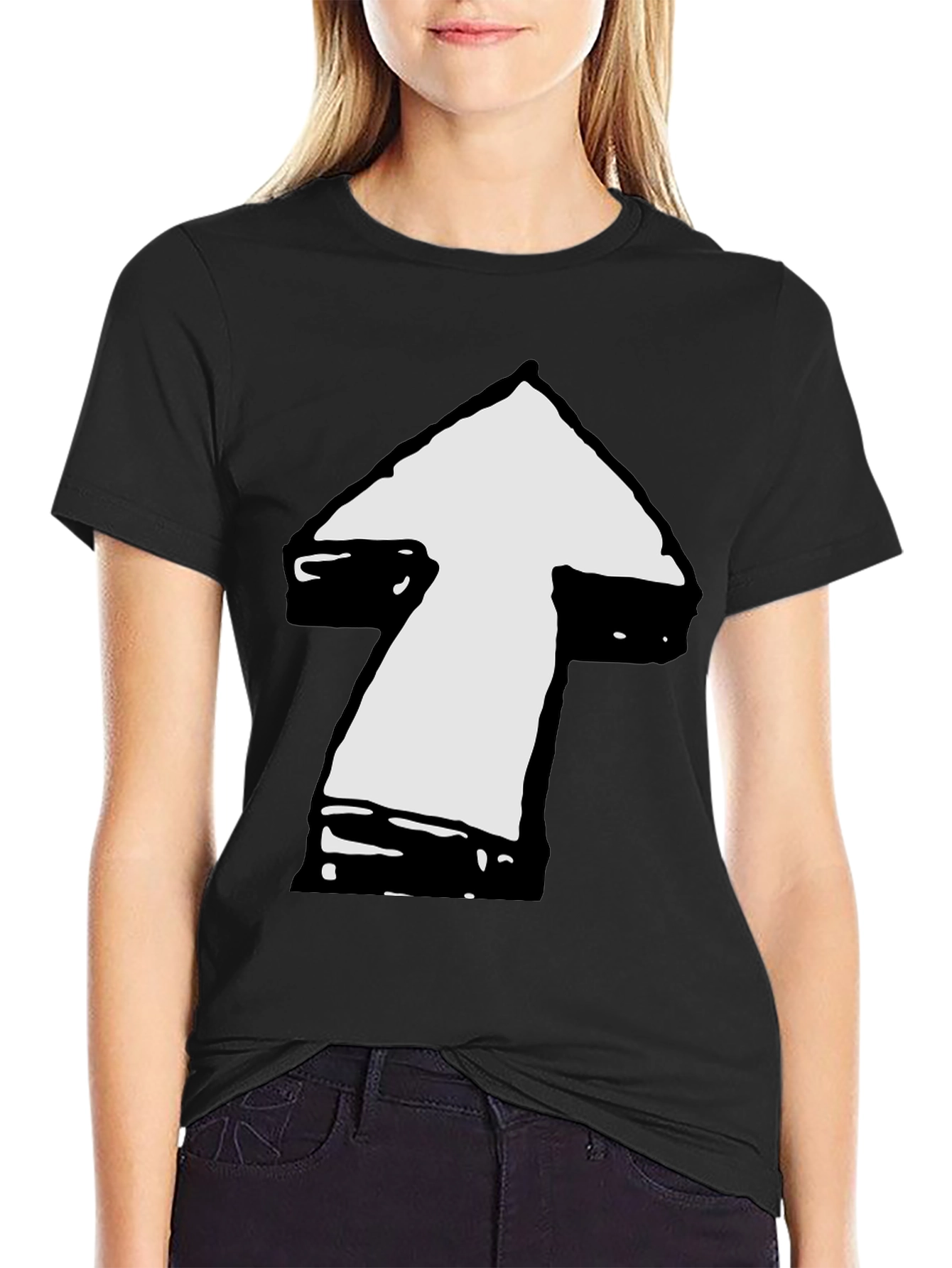 Arrow Graphic Tee - Modern Casual Shirt
