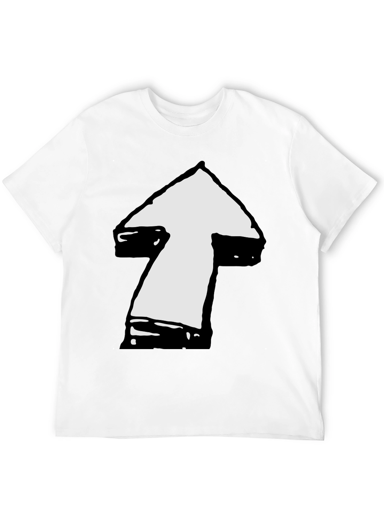 Arrow Graphic Tee - Modern Casual Shirt