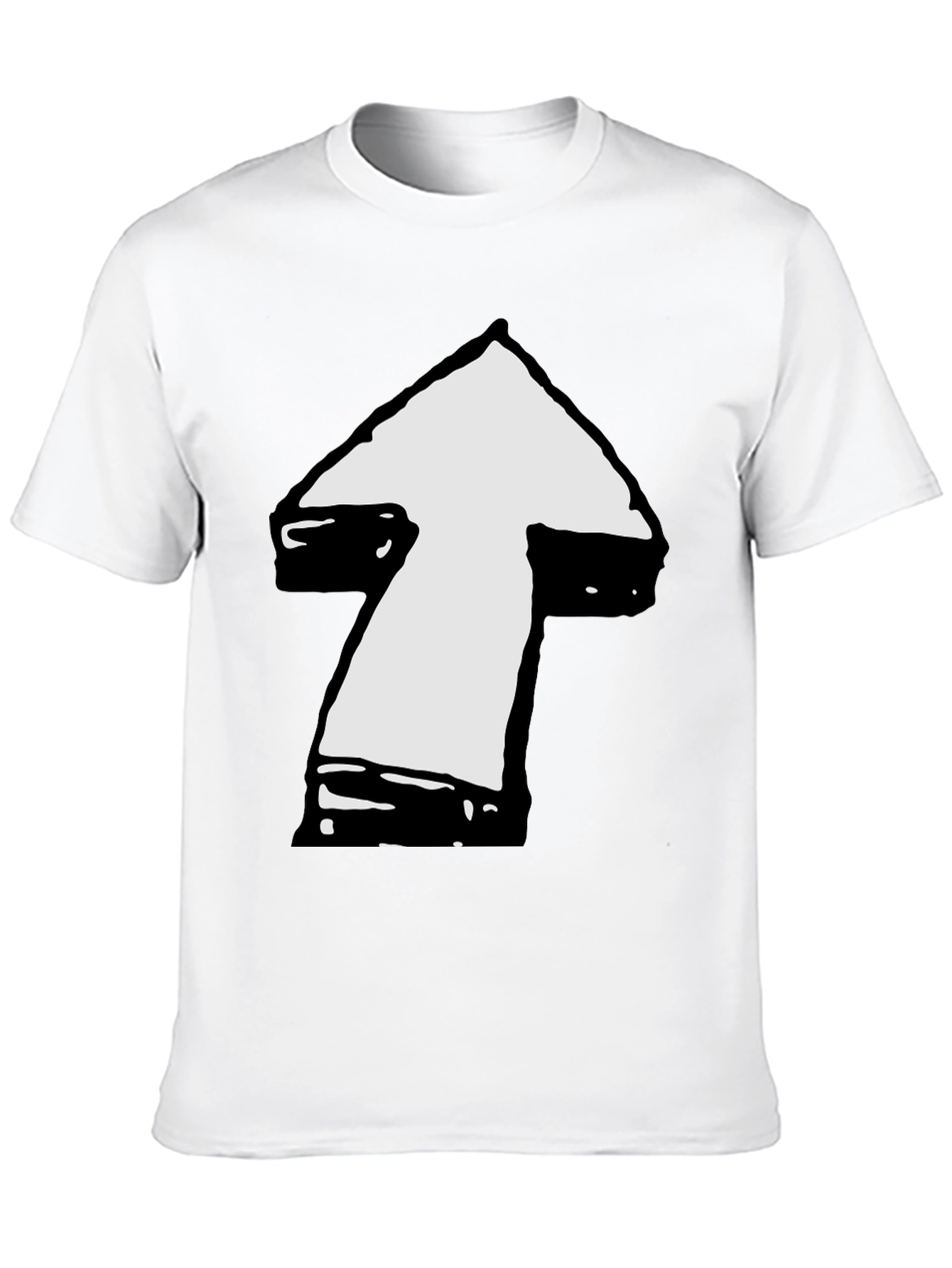 Arrow Graphic Tee - Modern Casual Shirt