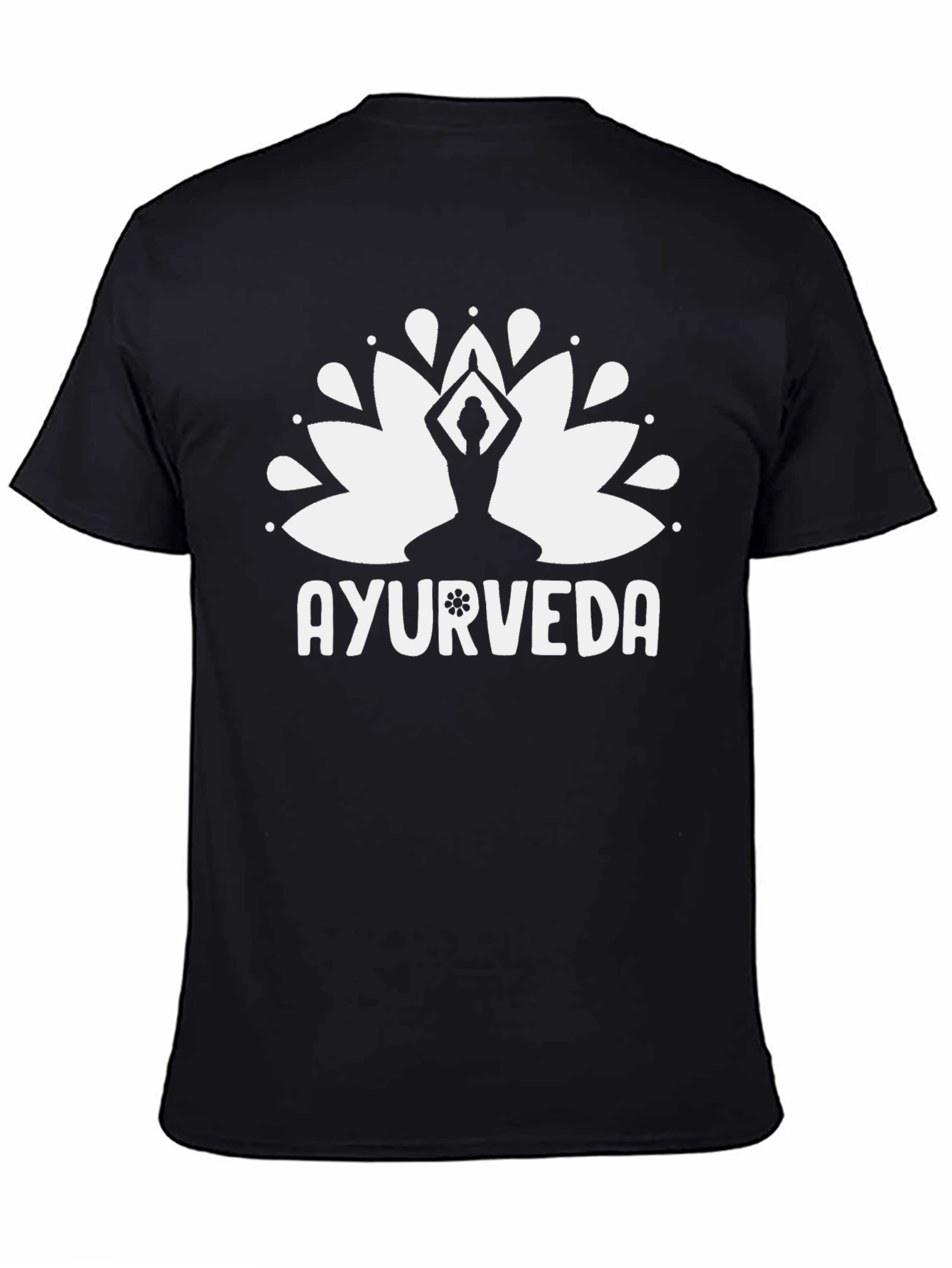 Ayurveda Lotus T-Shirt - Yoga & Wellness