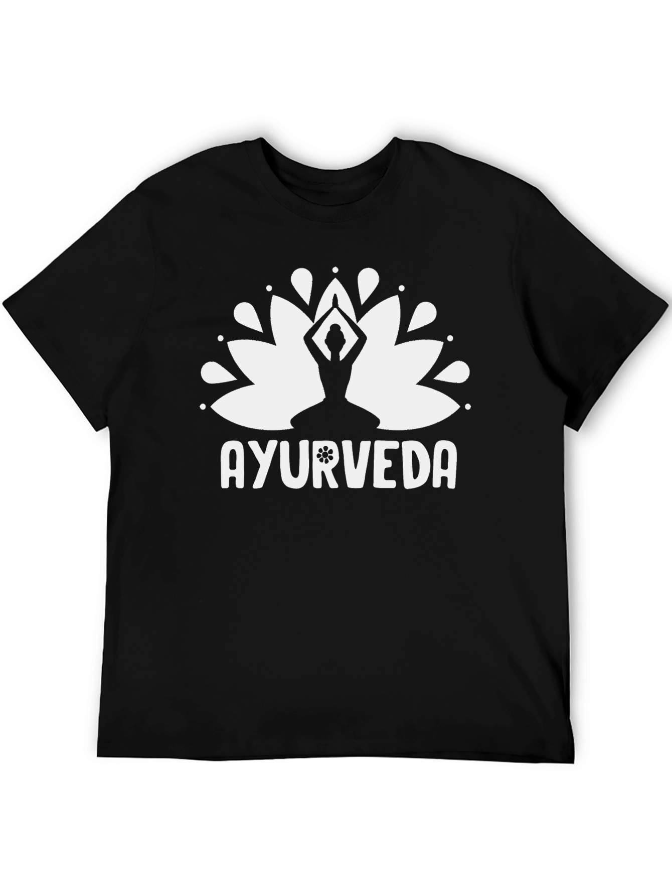 Ayurveda Lotus T-Shirt - Yoga & Wellness