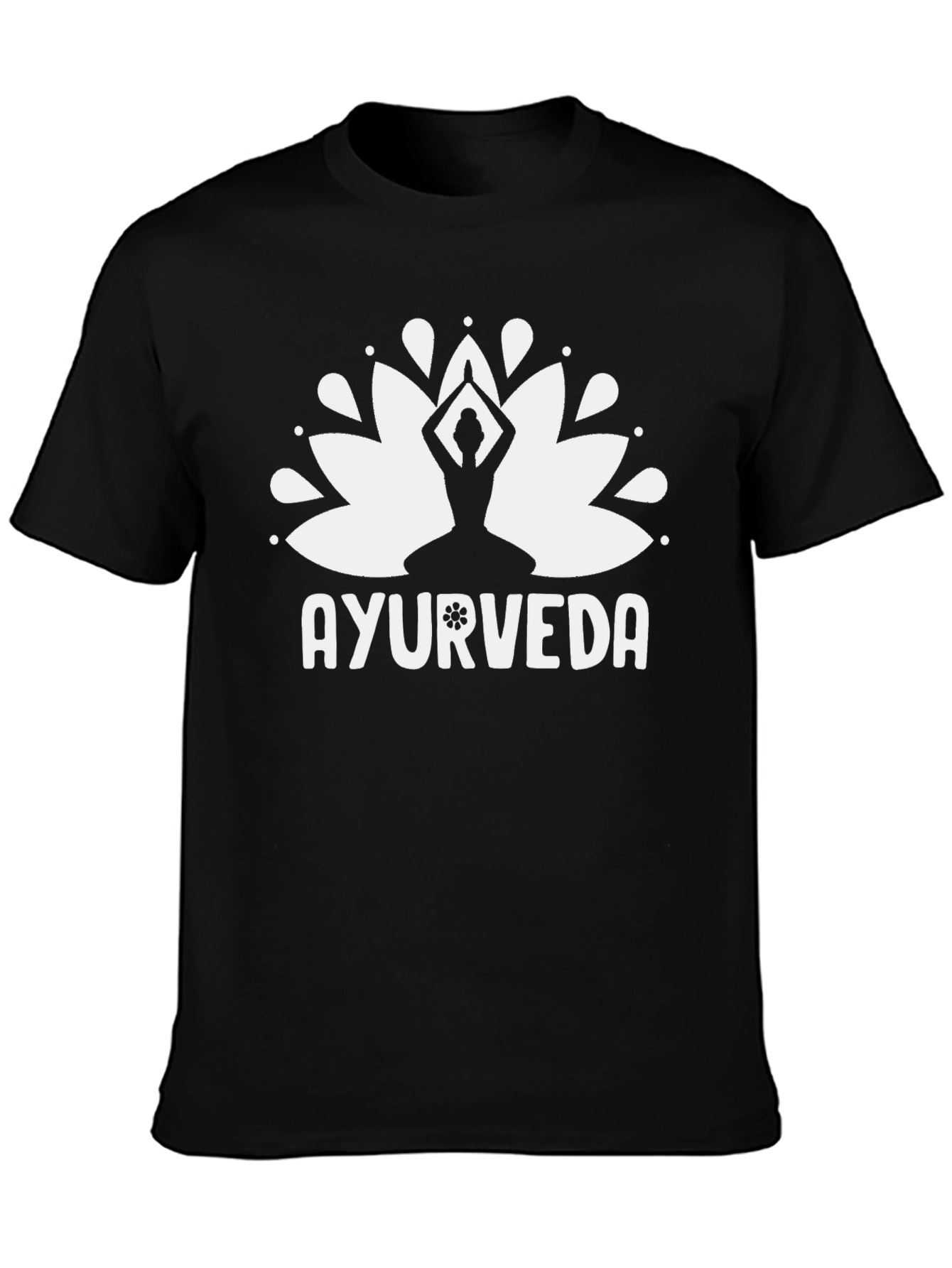 Ayurveda Lotus T-Shirt - Yoga & Wellness