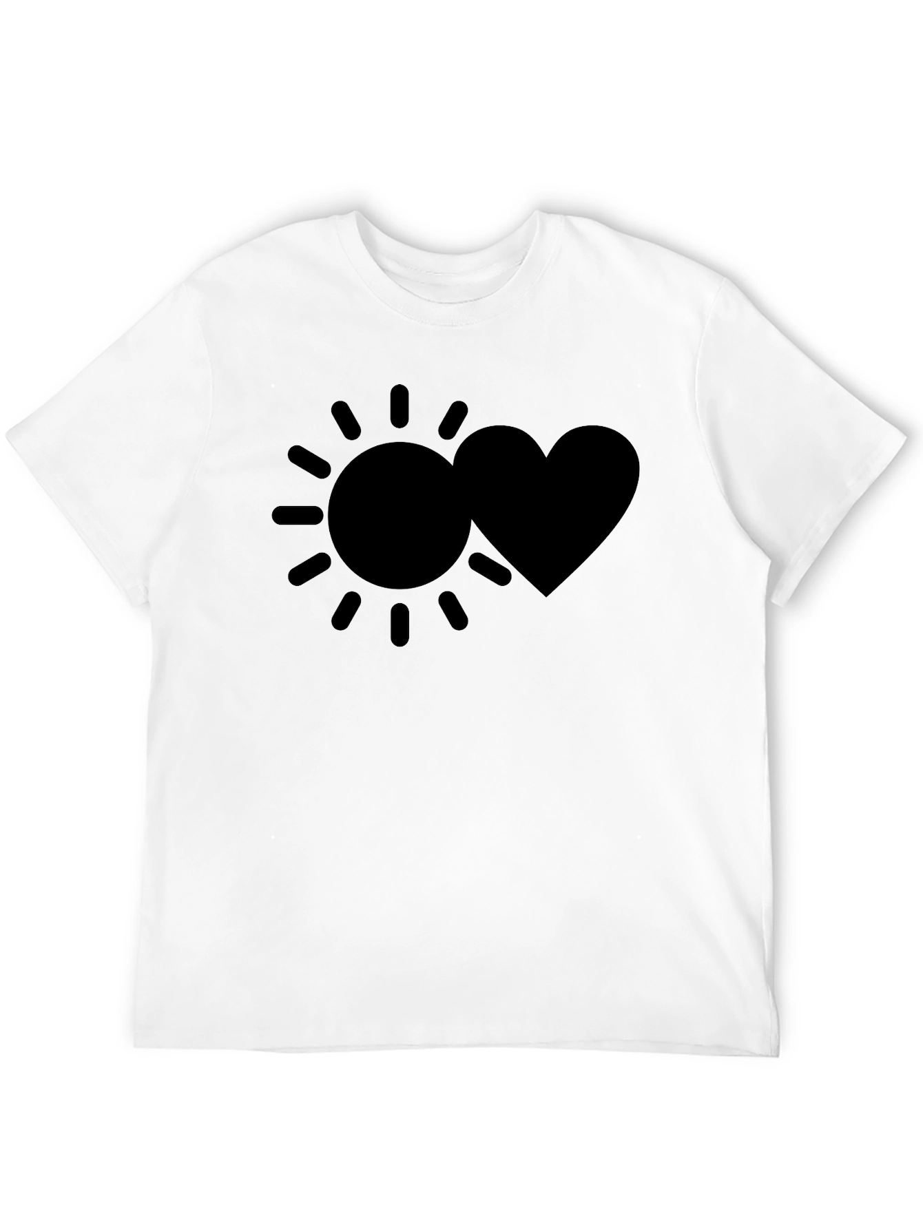 Sun & Heart Graphic Tee - Casual Comfort