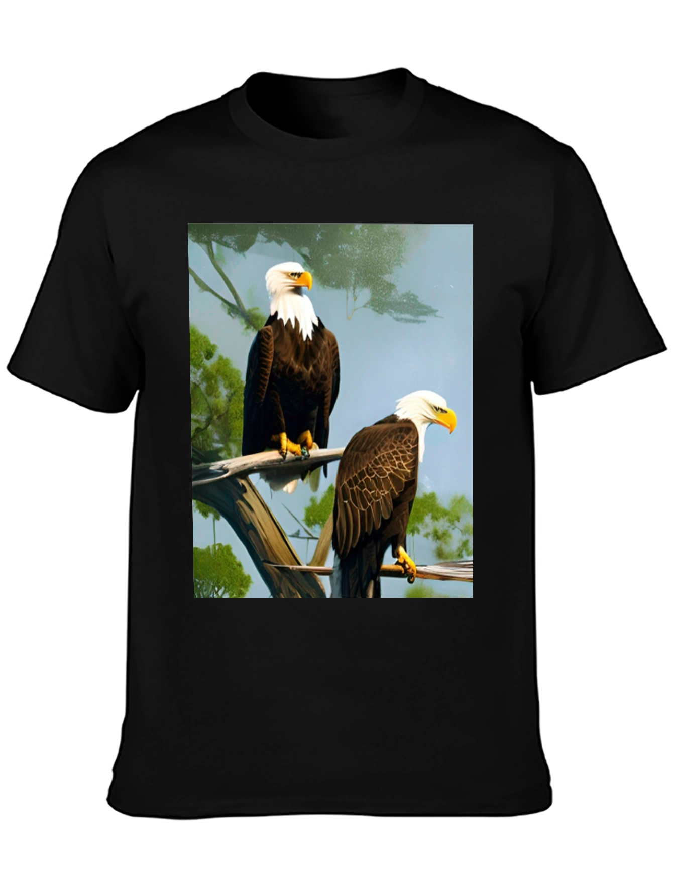 Bald Eagle Graphic Tee - Patriotic Style