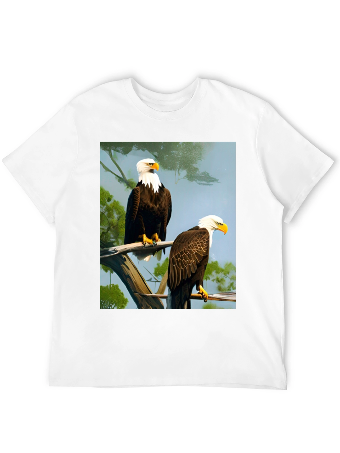 Bald Eagle Graphic Tee - Patriotic Style