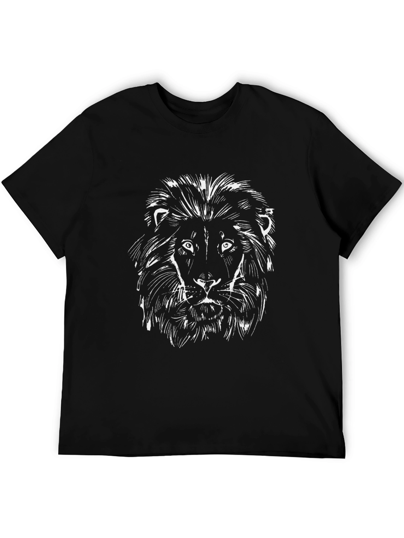 Black Lion Graphic Tee - Bold & Stylish