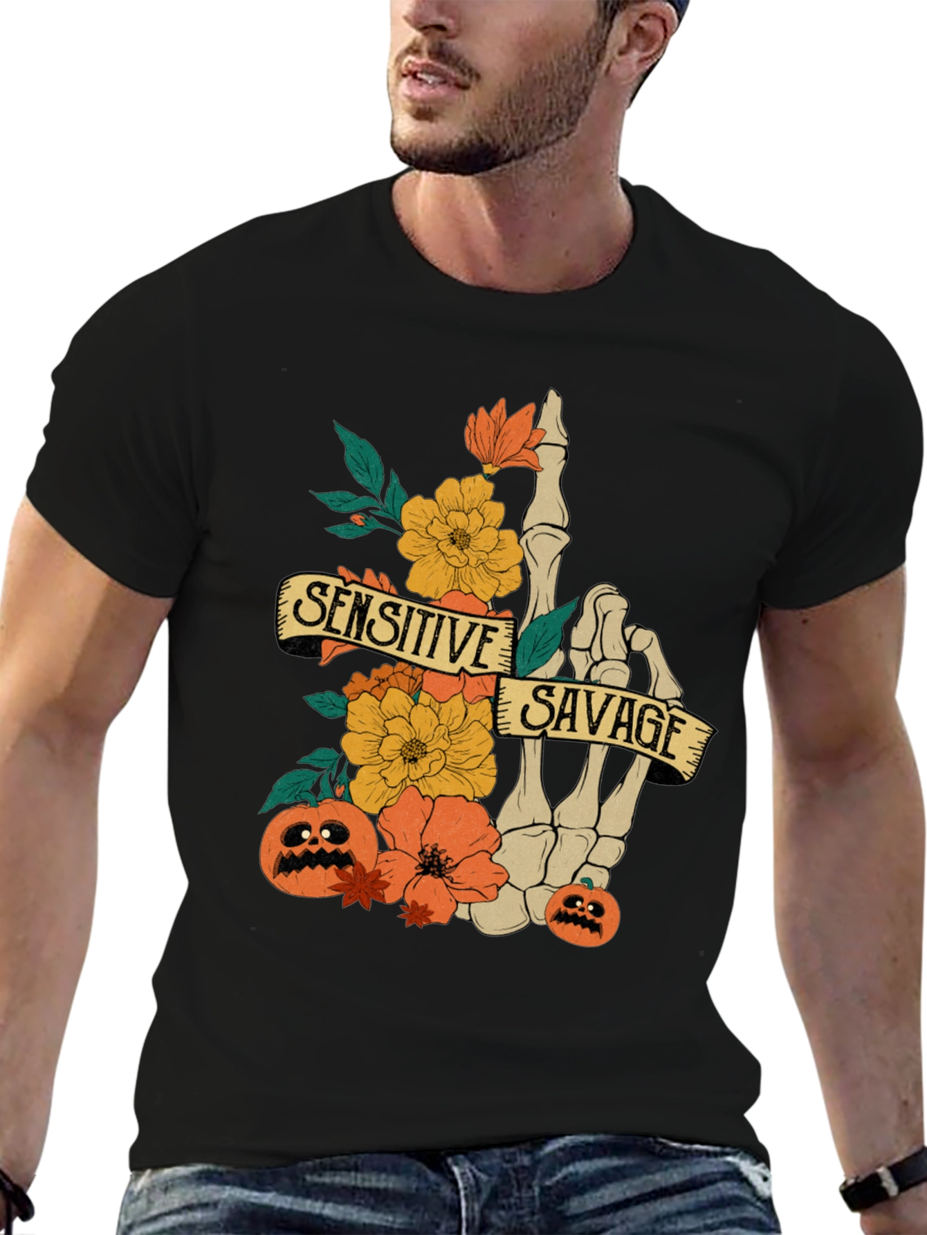 Sensitive Savage Halloween T-Shirt