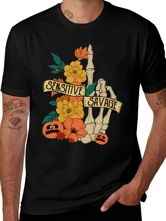 Sensitive Savage Halloween T-Shirt