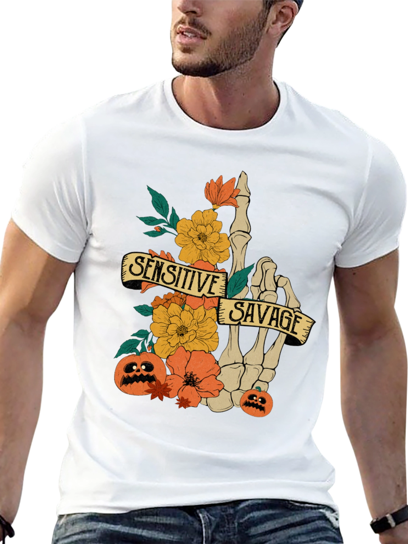 Sensitive Savage Halloween T-Shirt