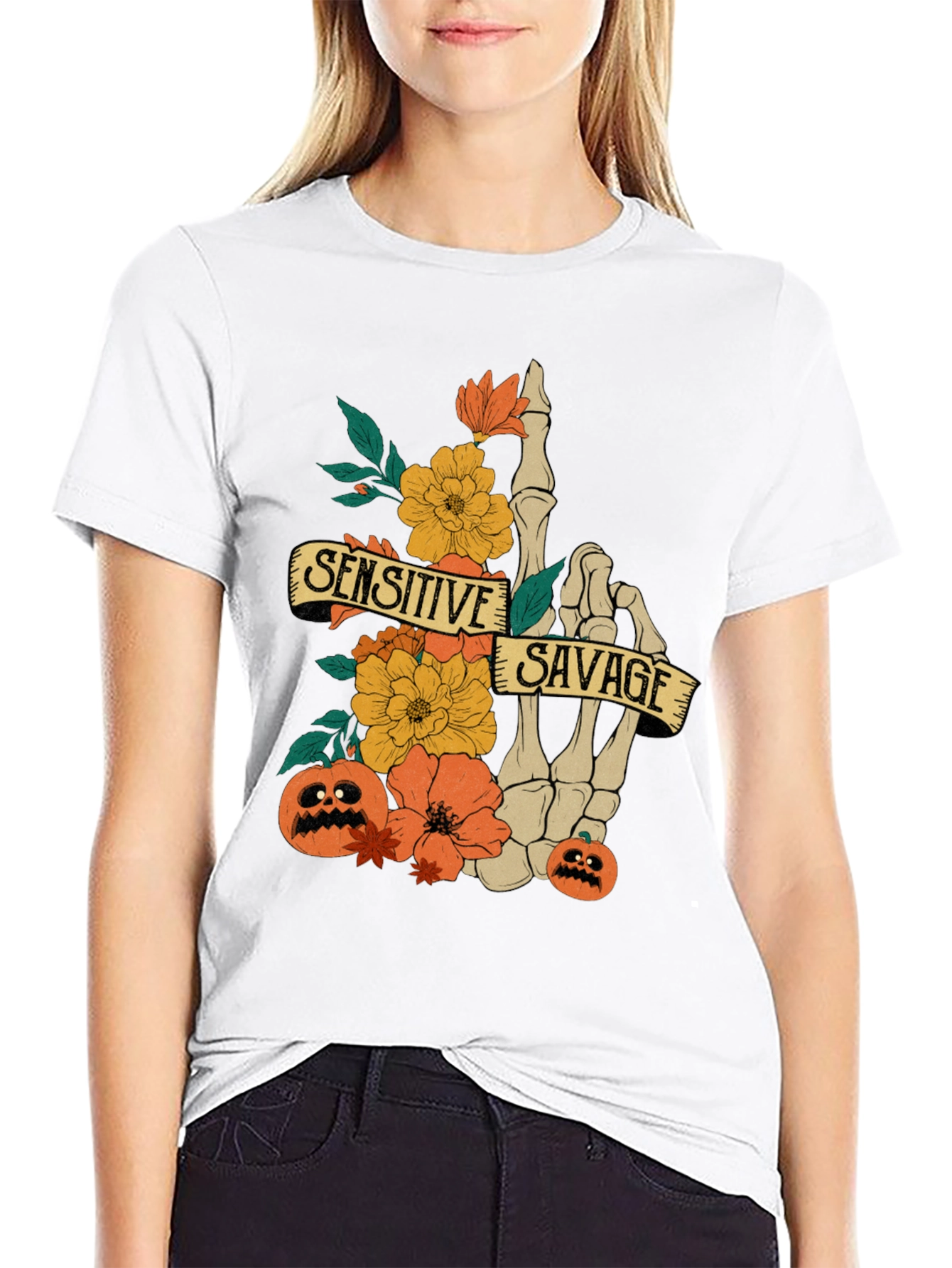 Sensitive Savage Halloween T-Shirt