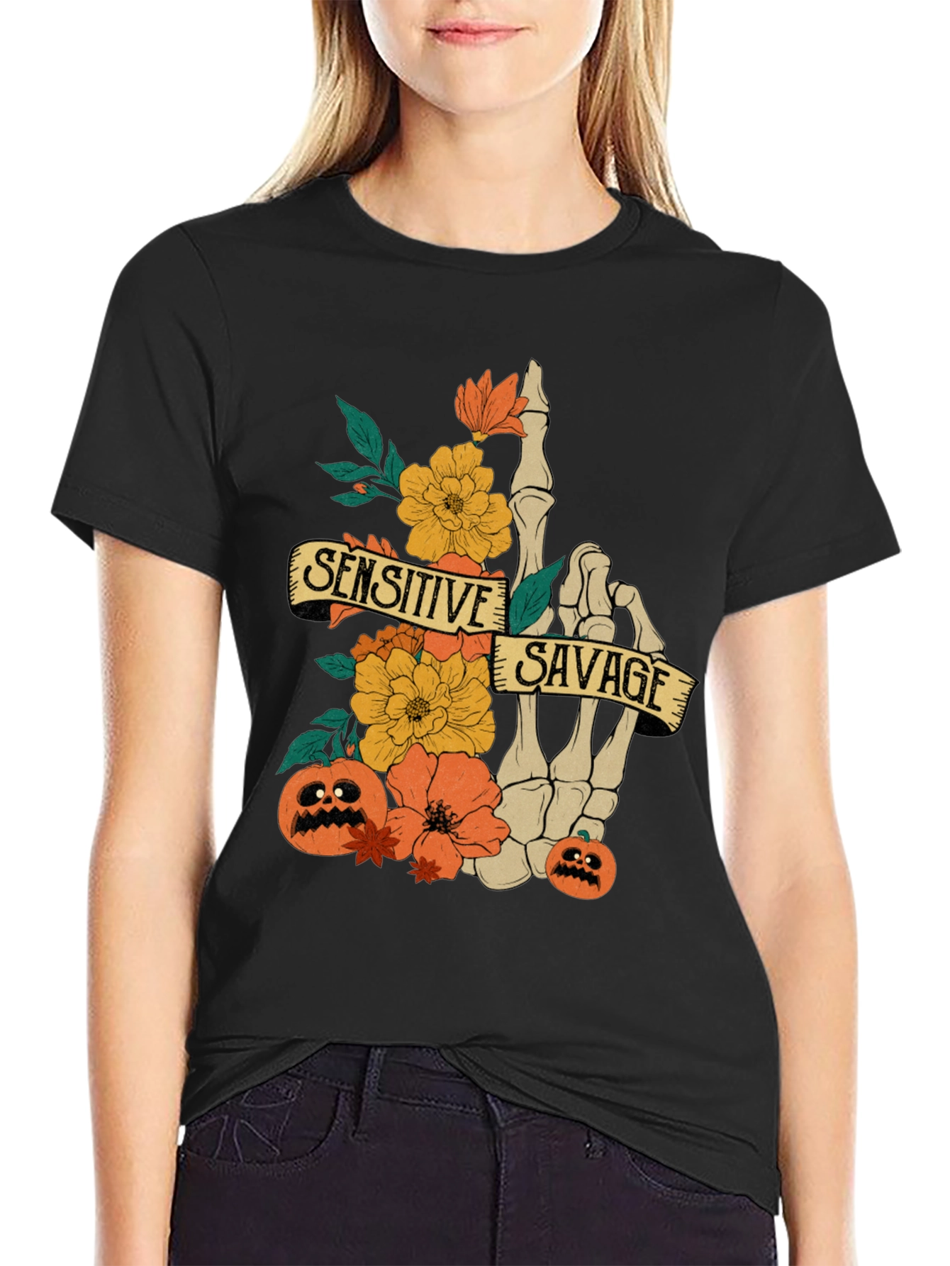 Sensitive Savage Halloween T-Shirt