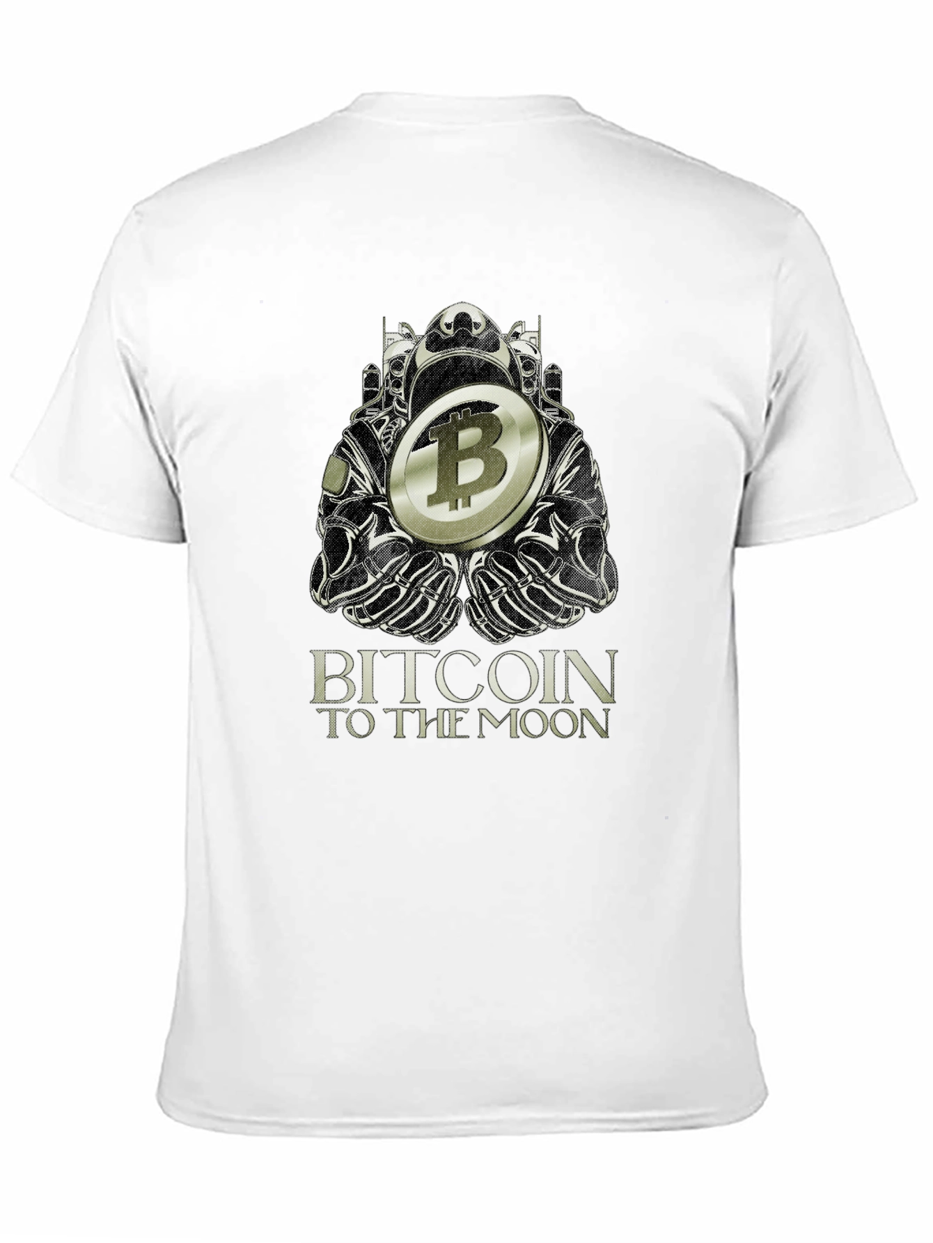 Bitcoin to the Moon Black T-Shirt Crypto Graphic Tee