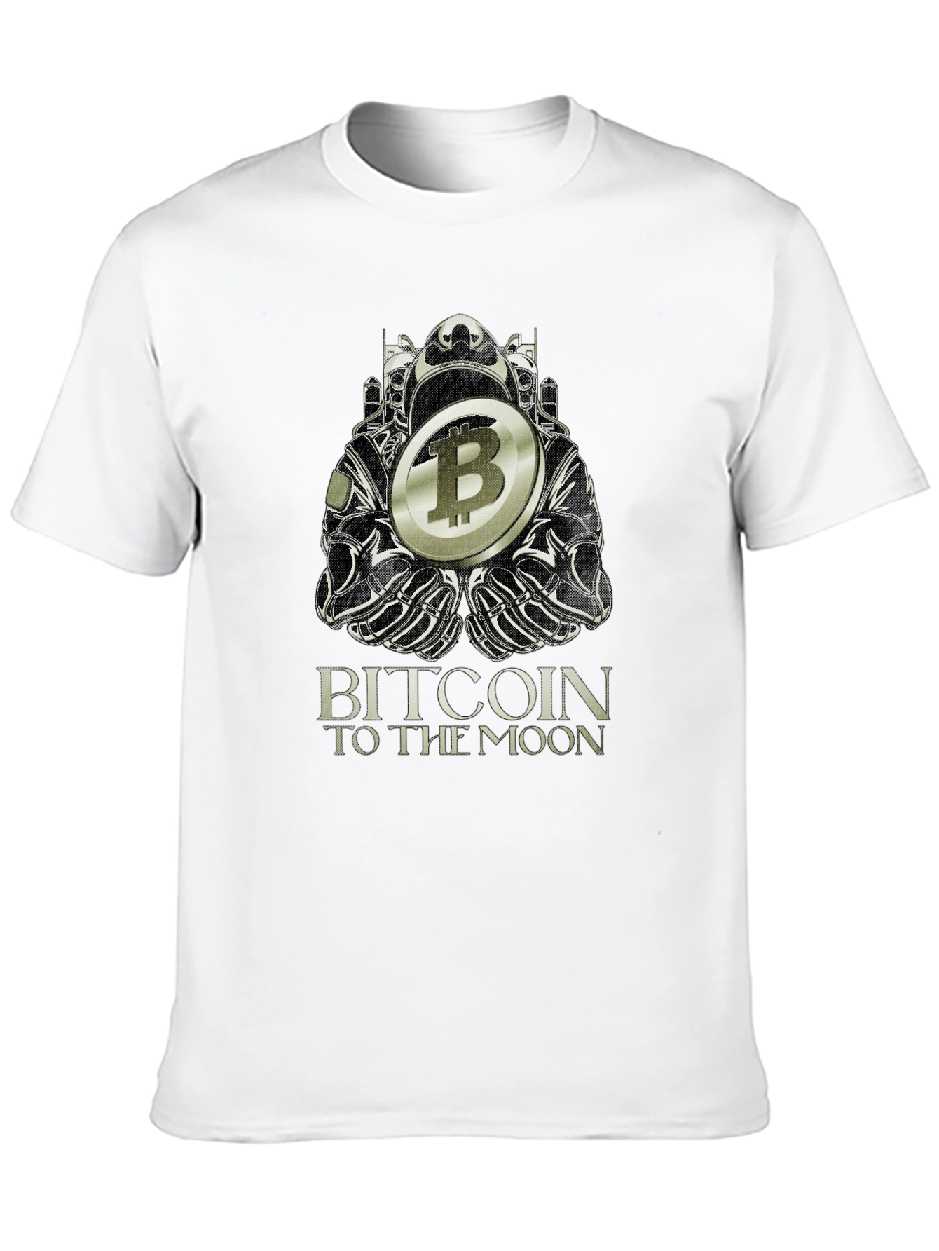 Bitcoin to the Moon Black T-Shirt Crypto Graphic Tee
