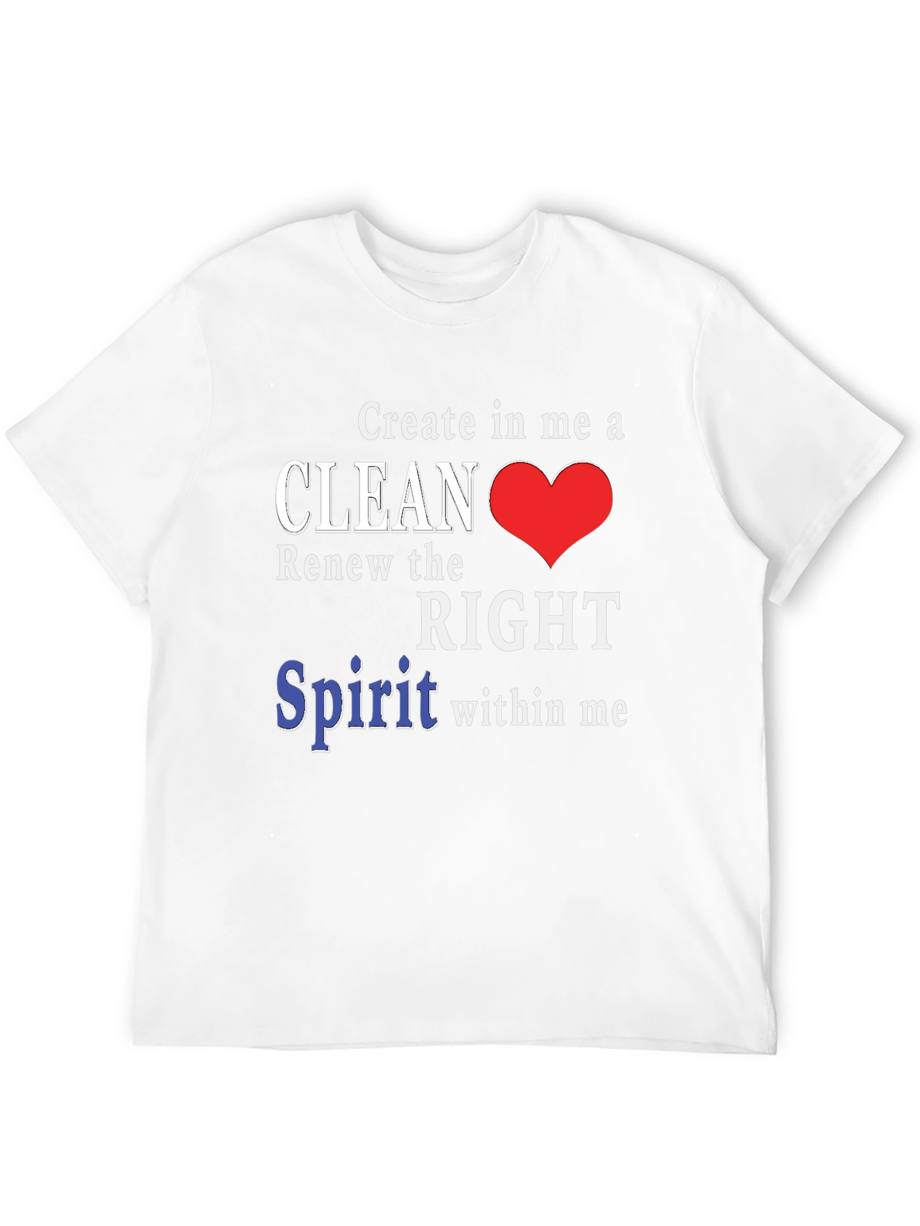 Clean Heart T-Shirt - Christian Inspired Design