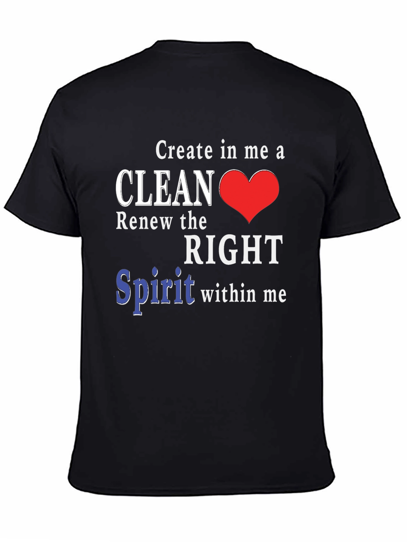 Clean Heart T-Shirt - Christian Inspired Design