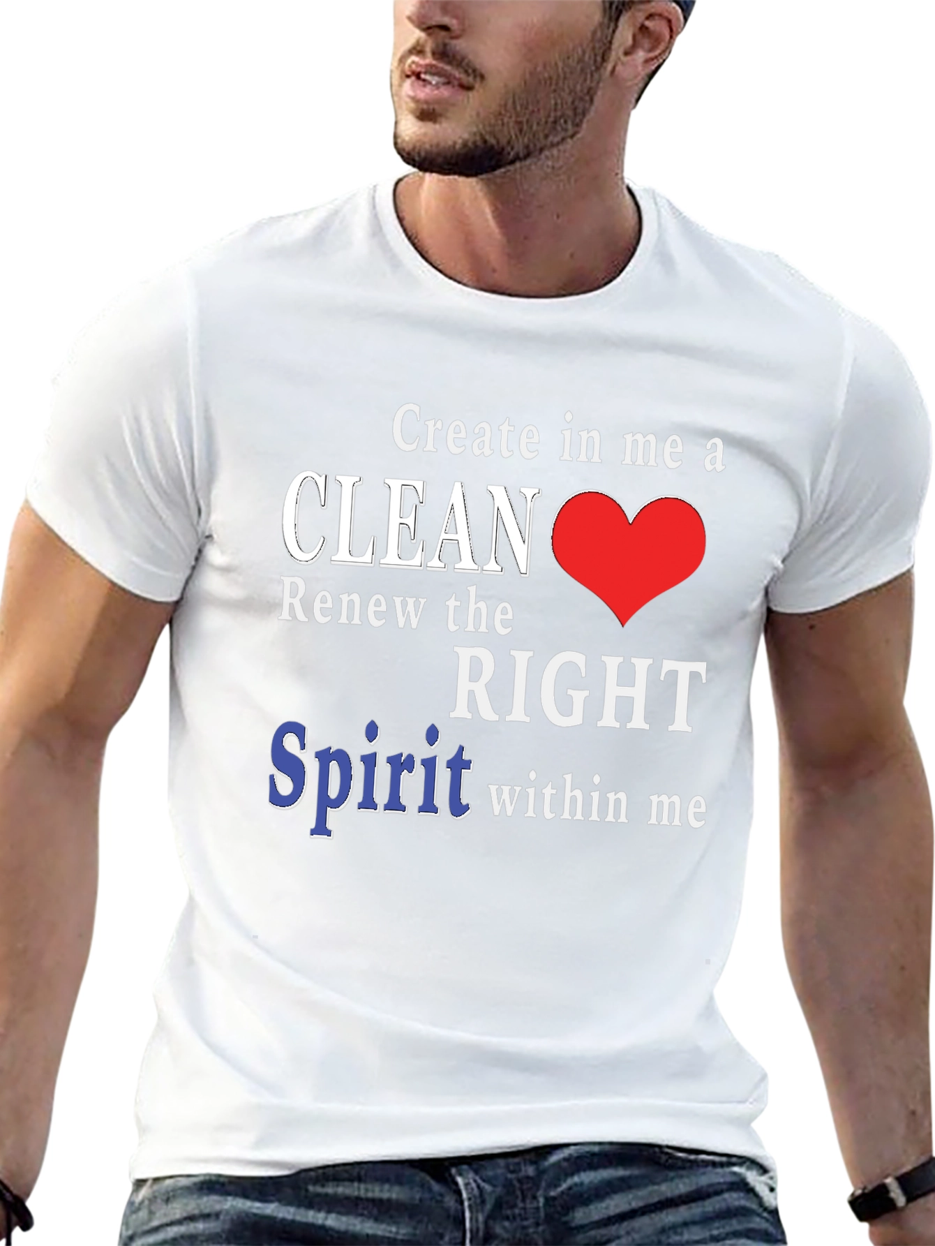 Clean Heart T-Shirt - Christian Inspired Design