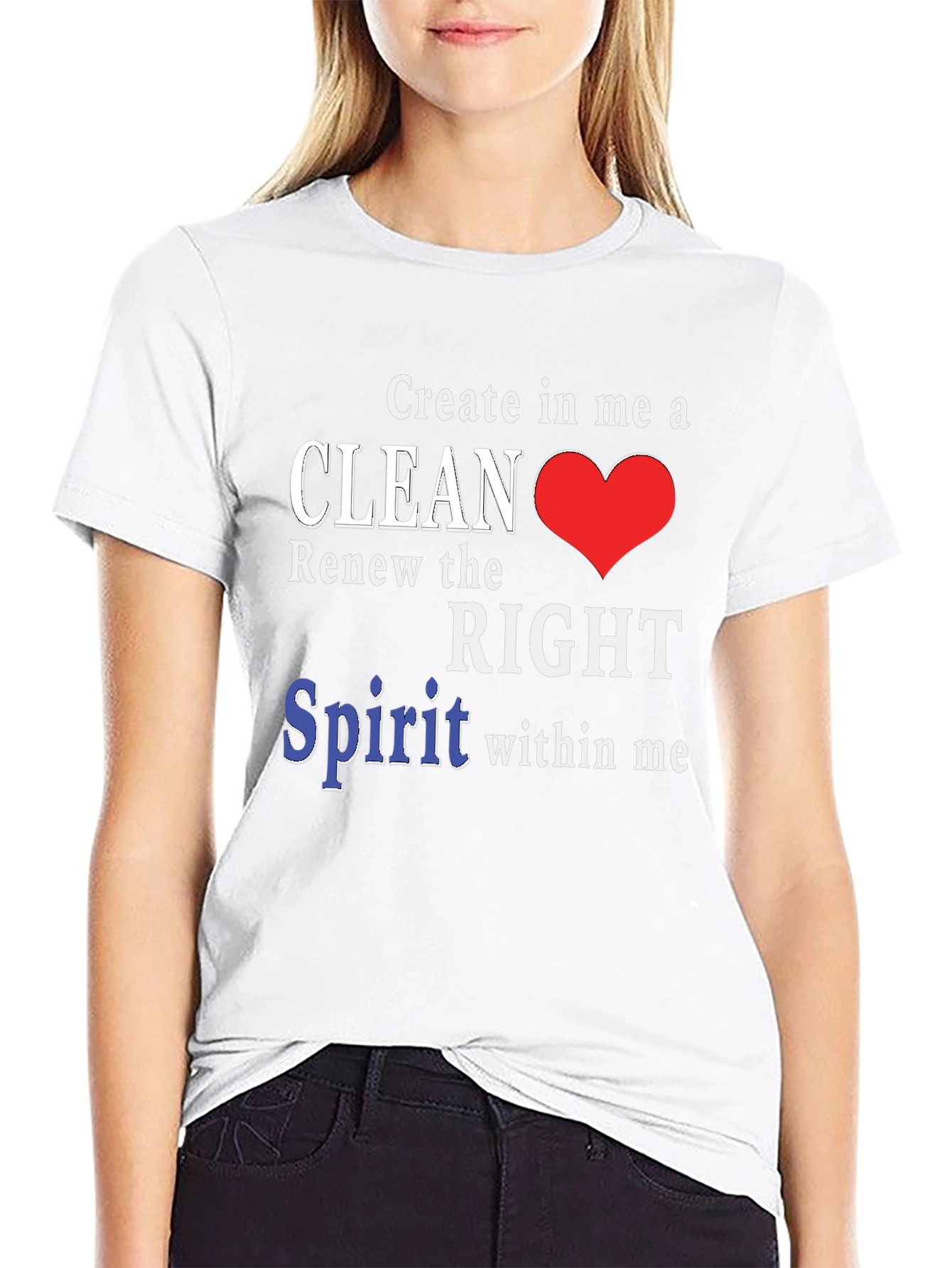 Clean Heart T-Shirt - Christian Inspired Design